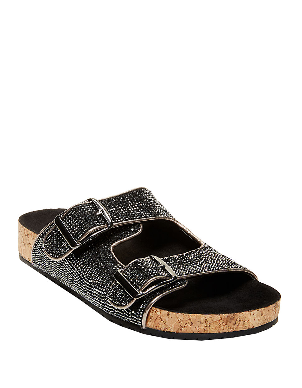 steve madden denim slides