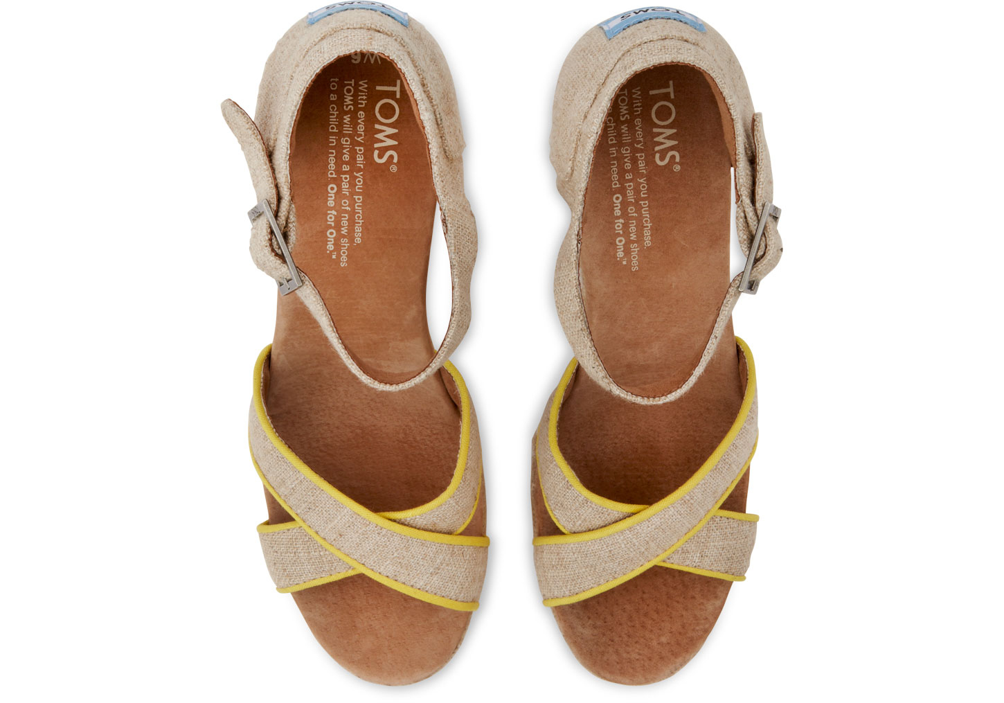 toms strappy wedge