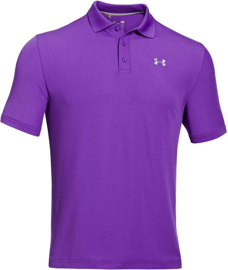 Under Armour Performance Polo Shirt in Purple for Men | Lyst