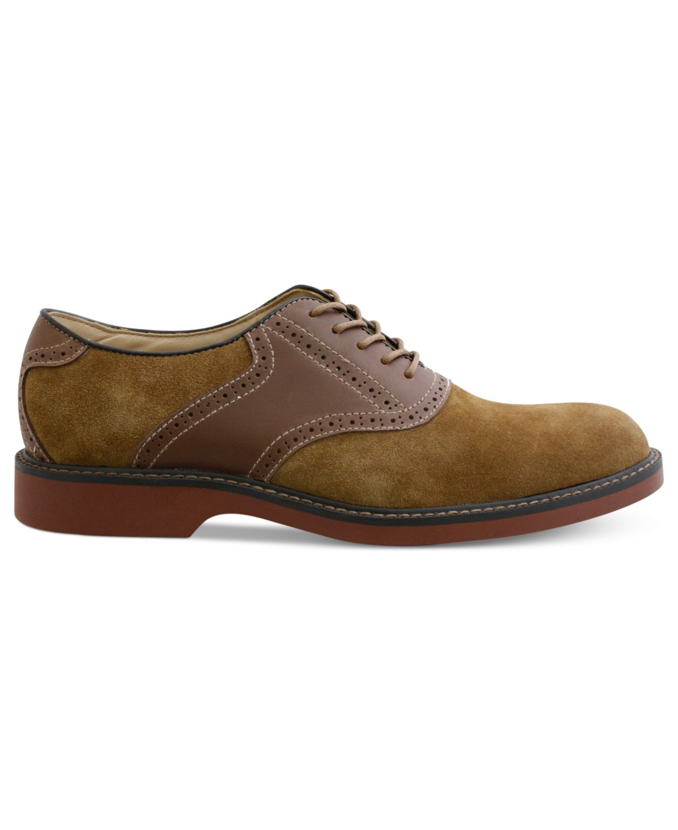G.h. bass & co. Pomona Plain-toe Saddle Lace-up Shoes in Brown for Men ...