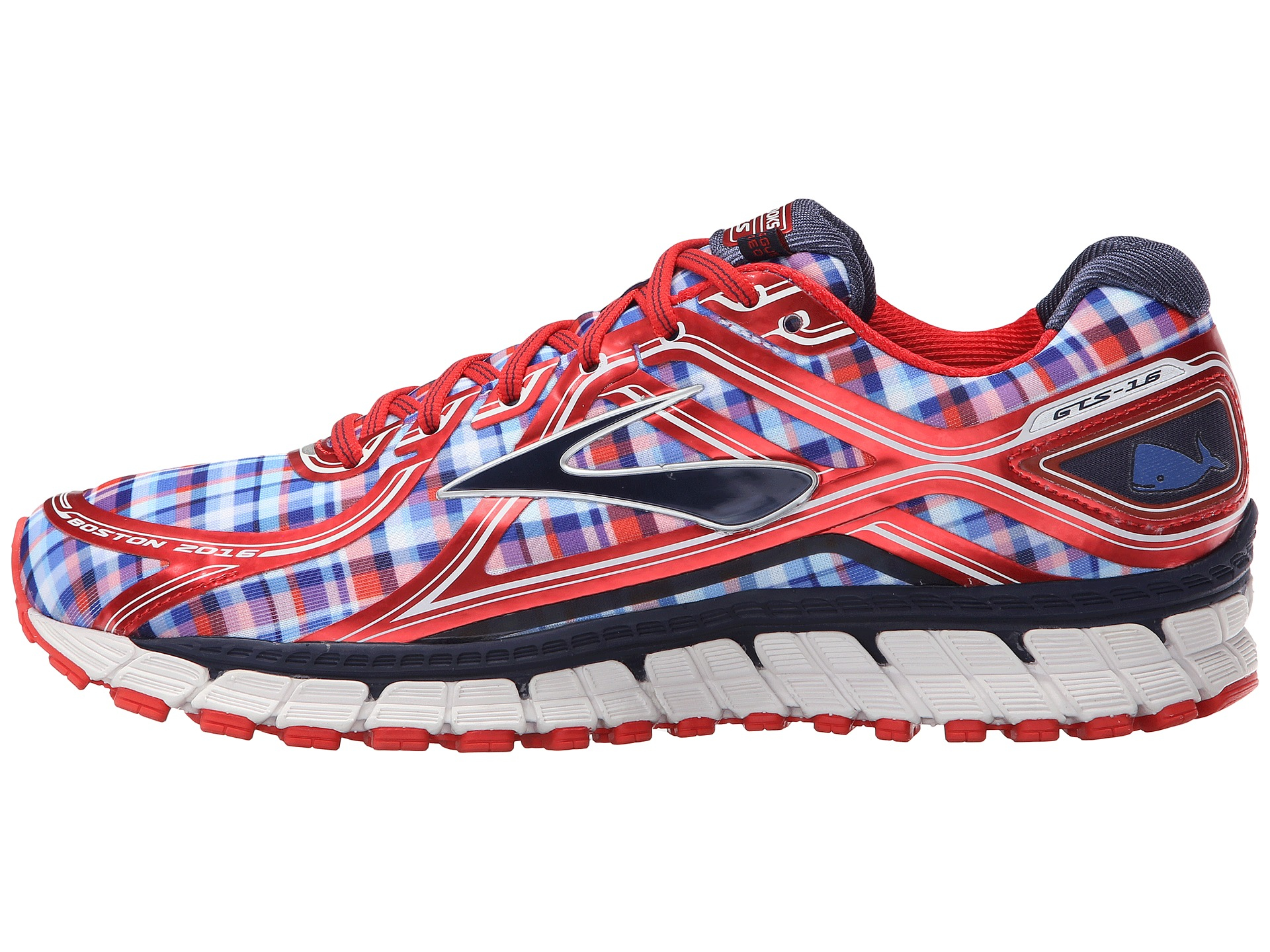 brooks adrenaline plaid