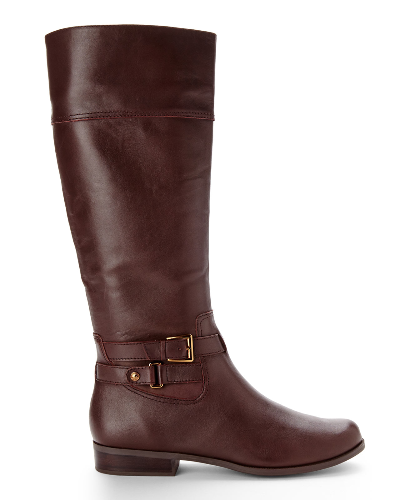 Lyst - Anne Klein Dark Brown Cold Feet Riding Boots in Brown