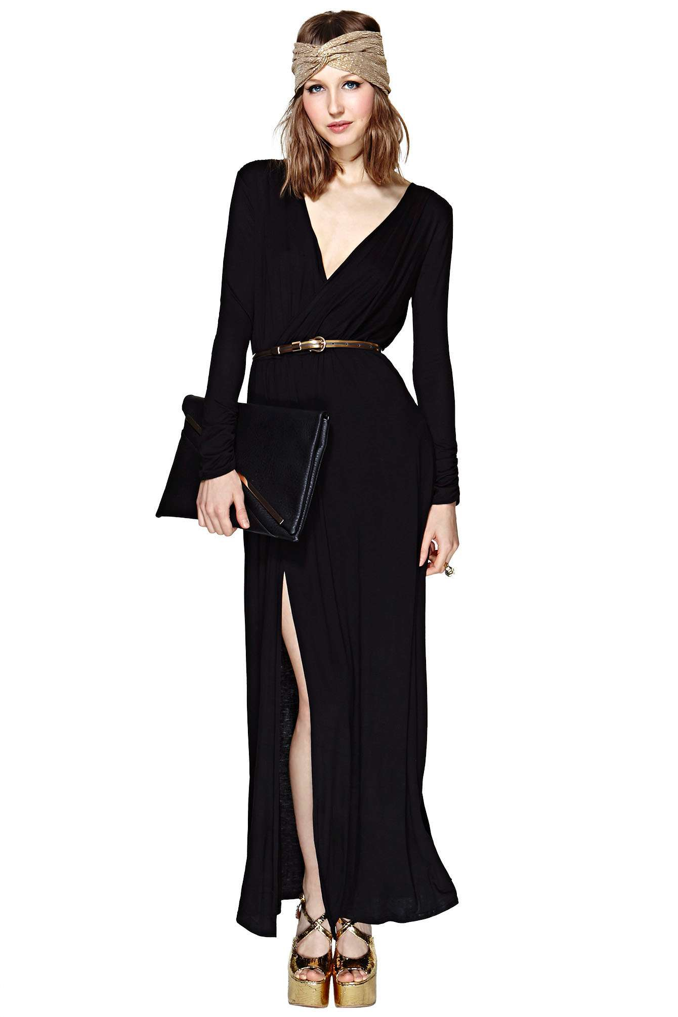 Maxi nasty dress gal cheap yellow for