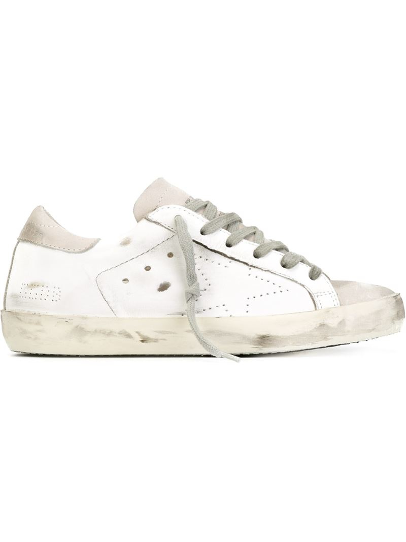 Golden goose deluxe brand Superstar Leather Low-Top Sneakers in White ...
