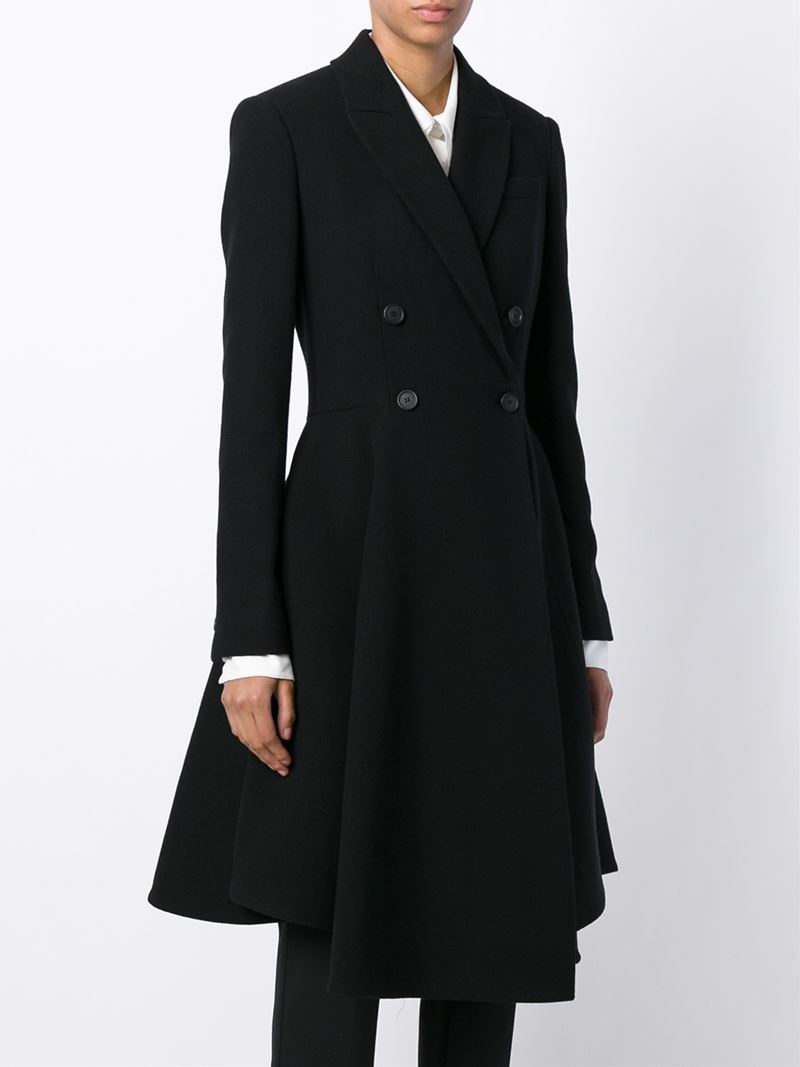 black flare coat