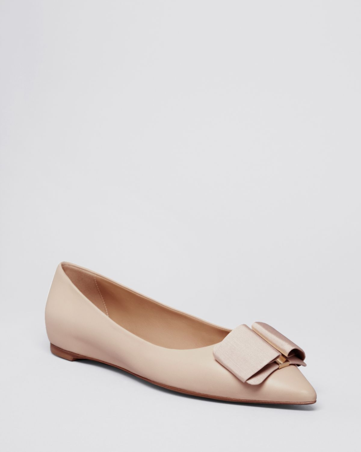 ferragamo pointed toe flats