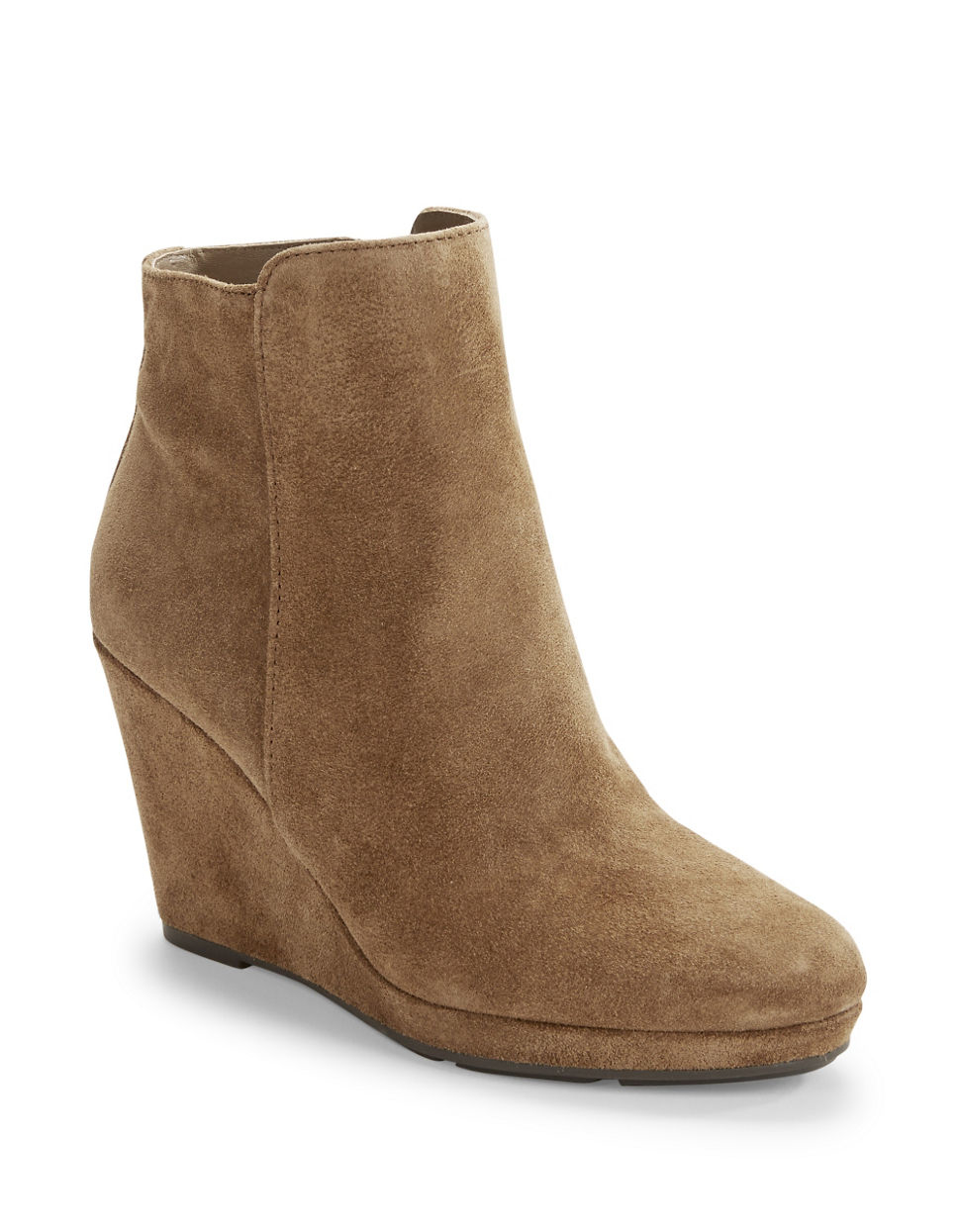 Via spiga Darina Wedge Ankle Boots in Natural | Lyst