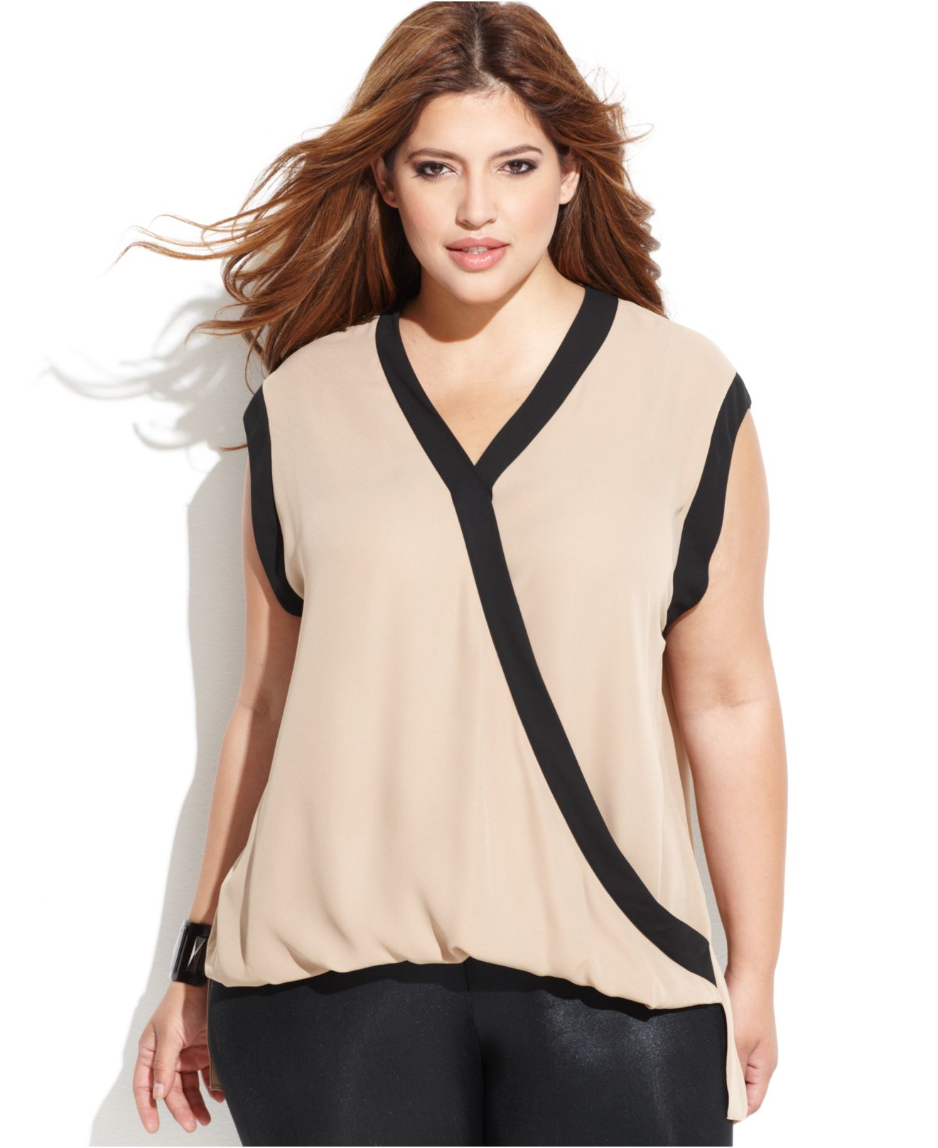 vince camuto sleeveless blouse