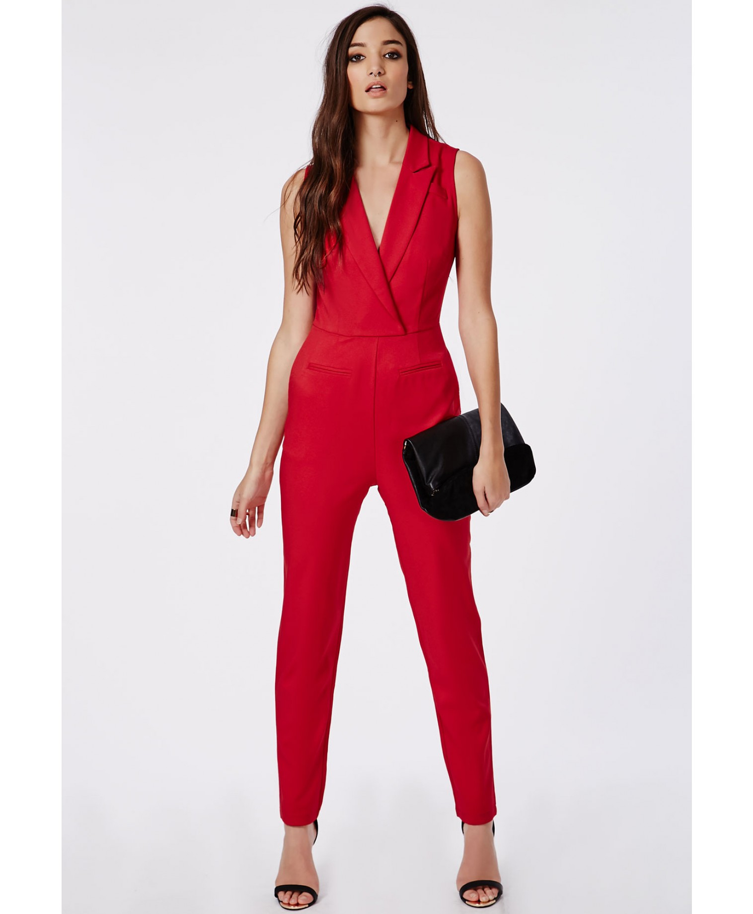 tuxedo style jumpsuits