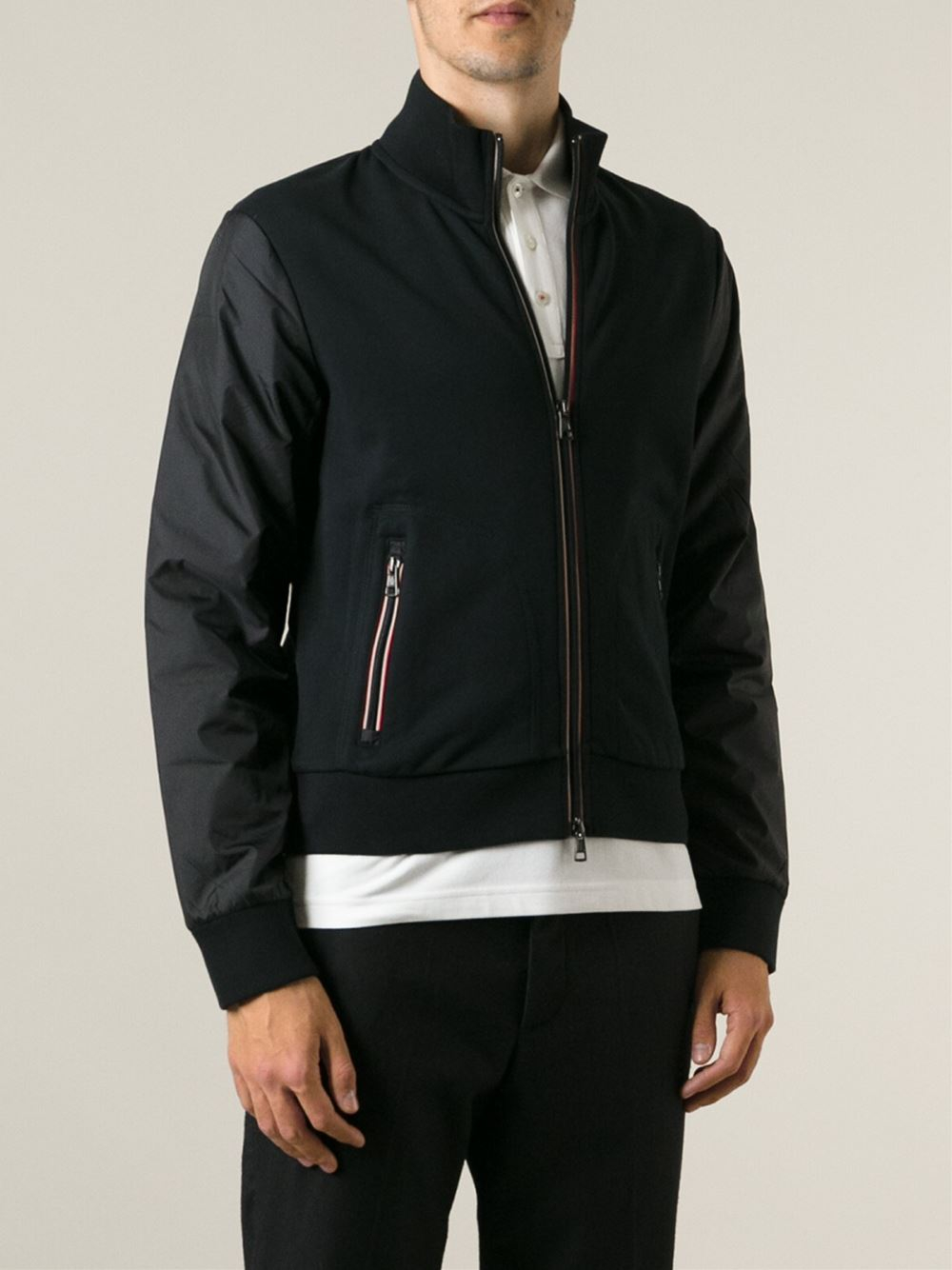 moncler black bomber
