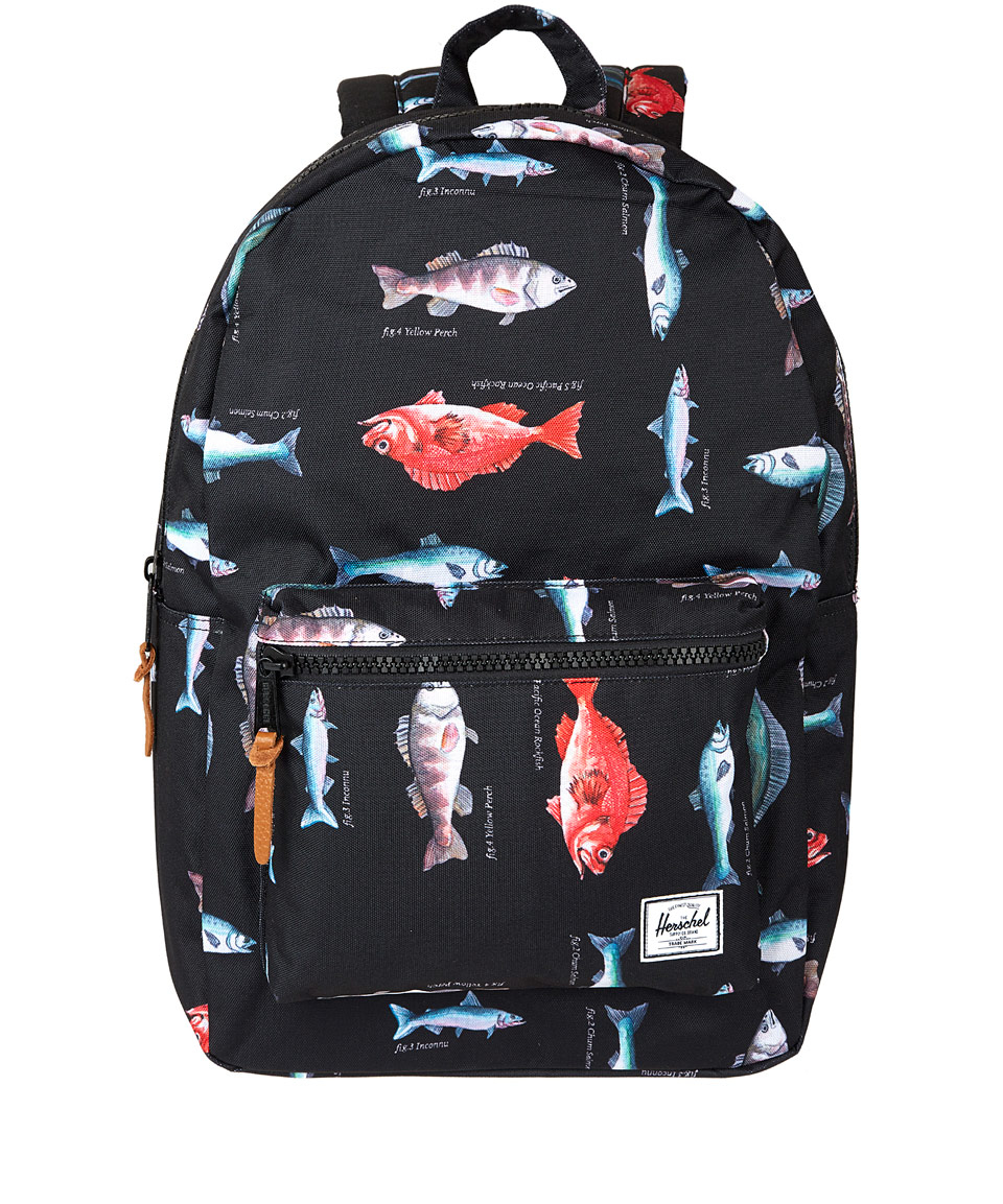 backpack with fish on it