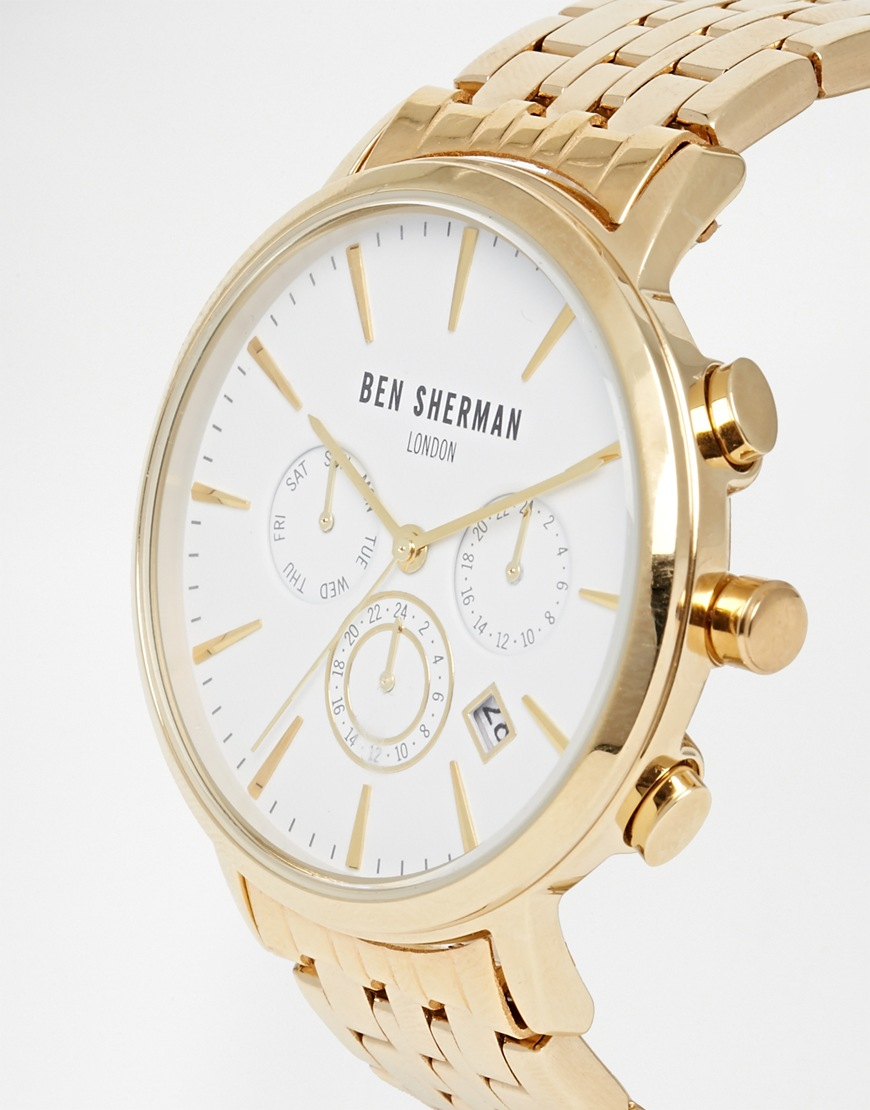 Ben Sherman Chronograph Stainless Steel Watch in Gold (Metallic) for Men -  Lyst