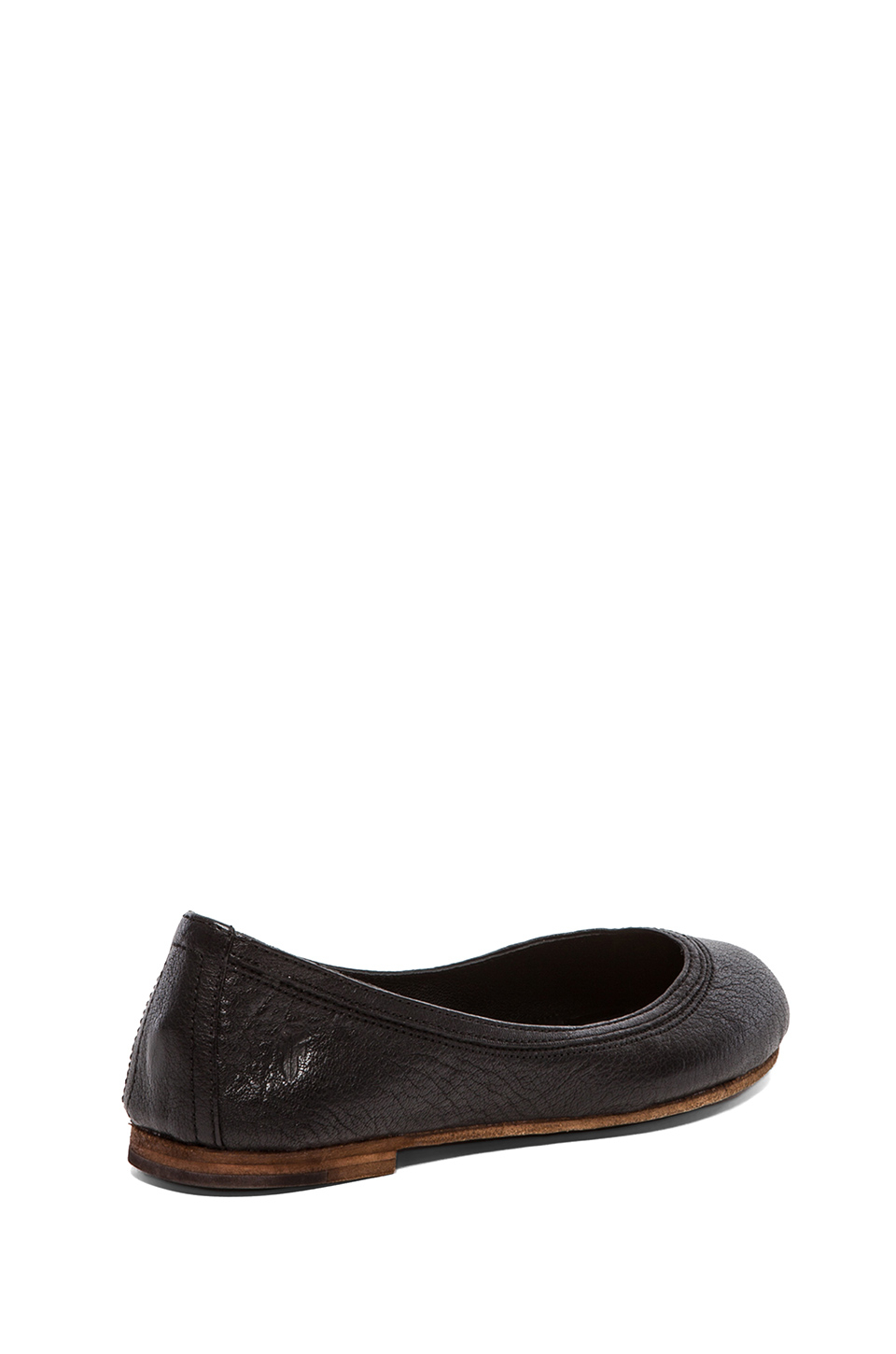 frye carson ballet flat black
