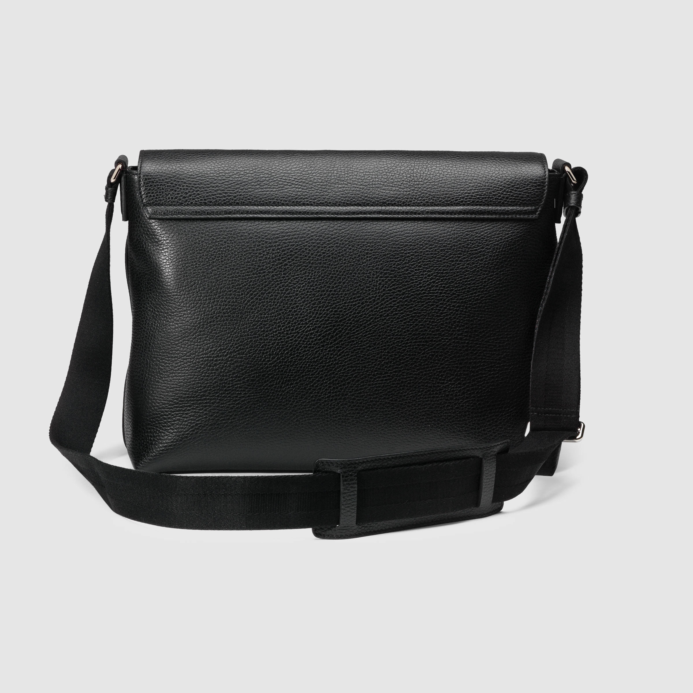 Gucci Leather Messenger Bag in Black Leather (Black) for Men - Lyst