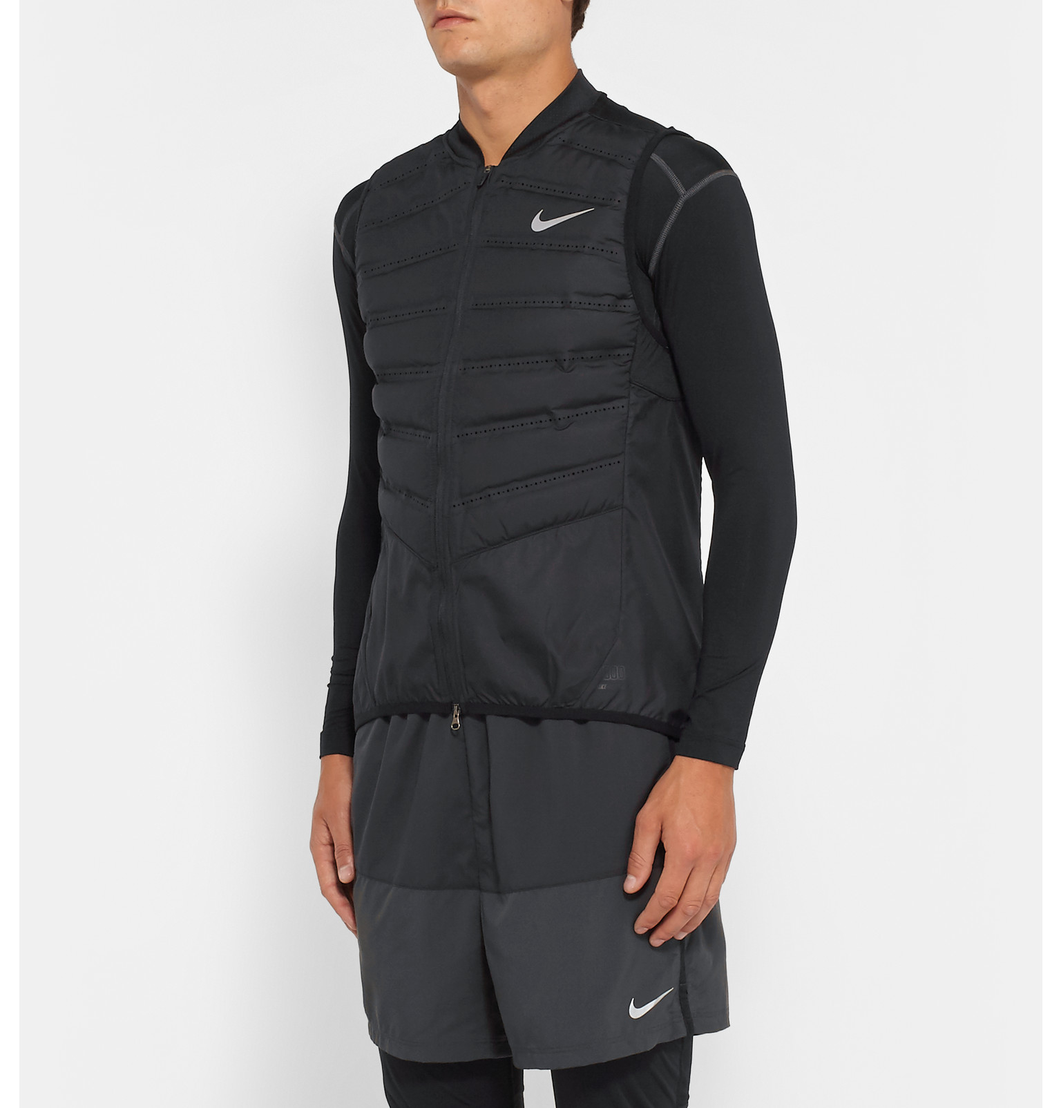 Nike Goose Aeroloft 800 Quilted Shell Down Gilet in Black for Men - Lyst