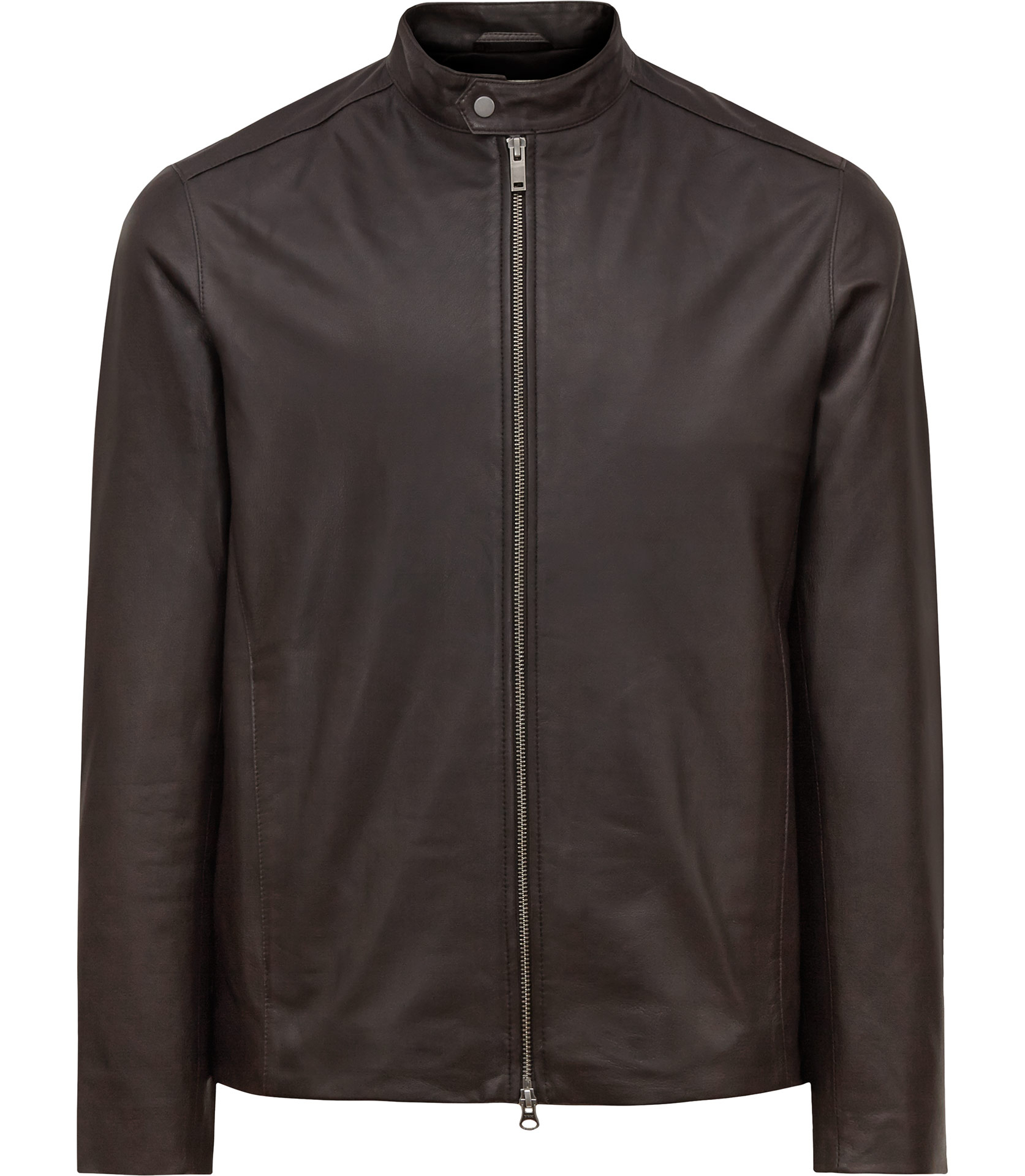 Reiss Tyler Lightweight Leather Jacket in Brown for Men Lyst