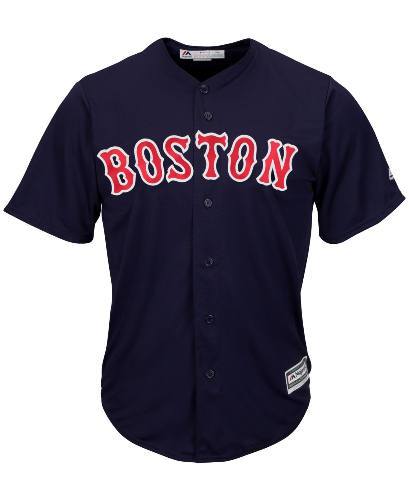 Majestic Synthetic Boston Red Sox Replica Jersey in Navy (Blue) for Men - Lyst