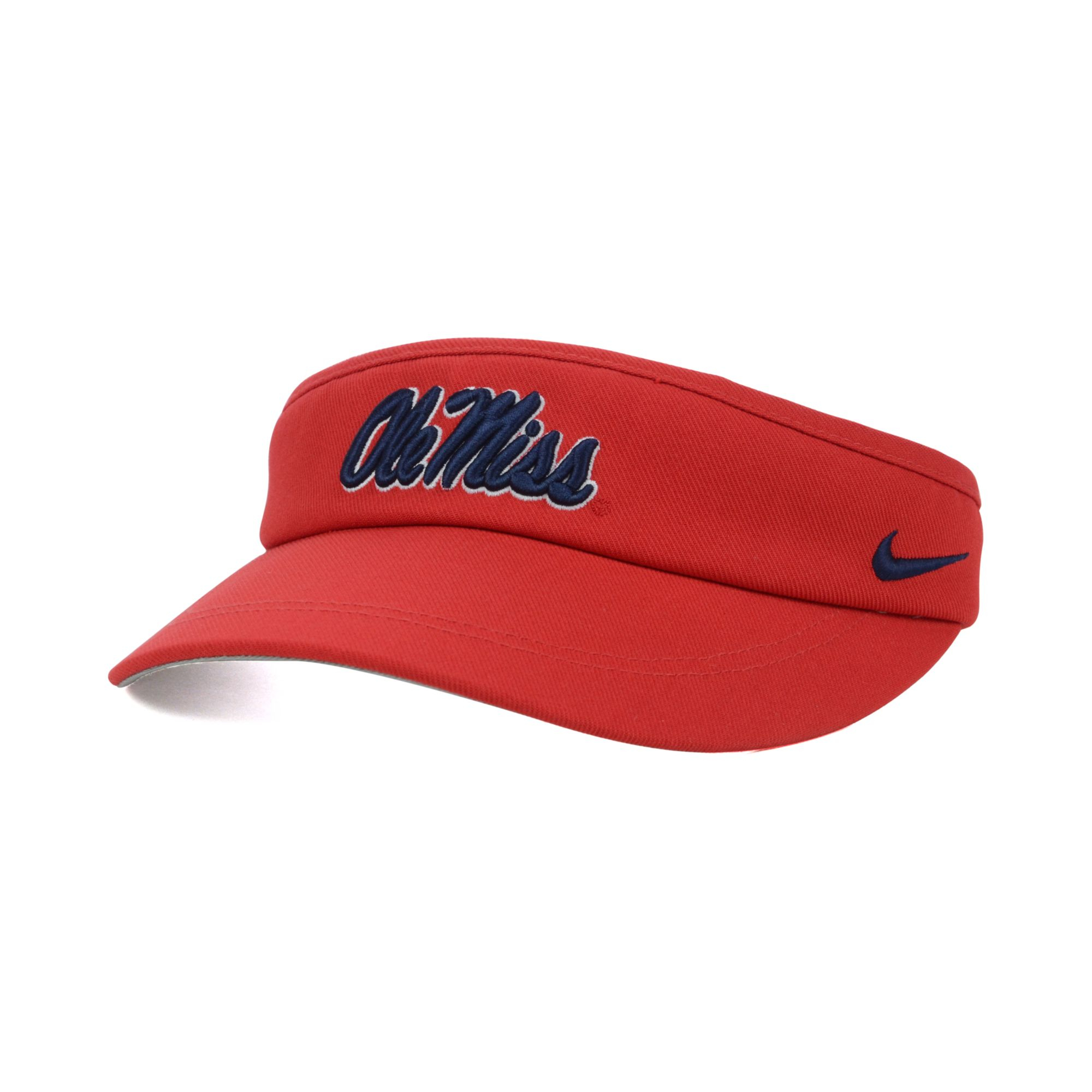 Nike Mississippi Rebels Sideline Coaches Visor in Red for Men | Lyst