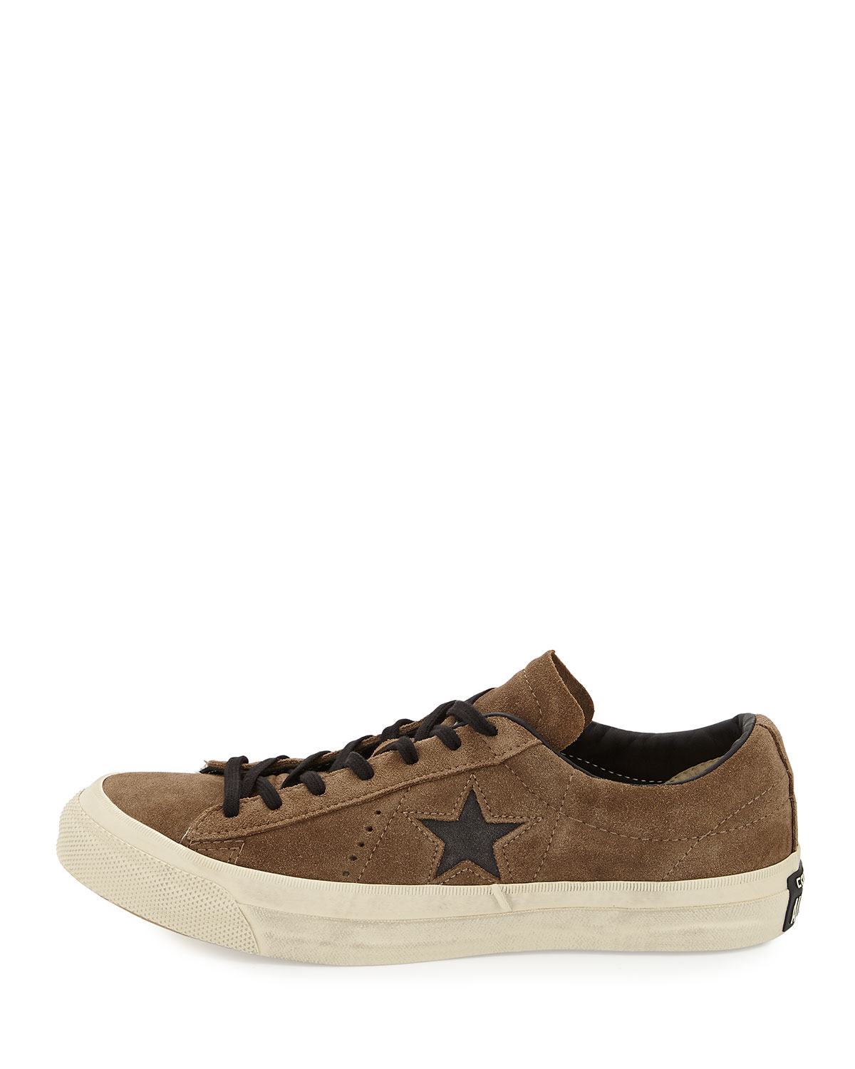 Lyst - Converse Star Suede Cut-Out Low-Top Sneaker in Brown for Men