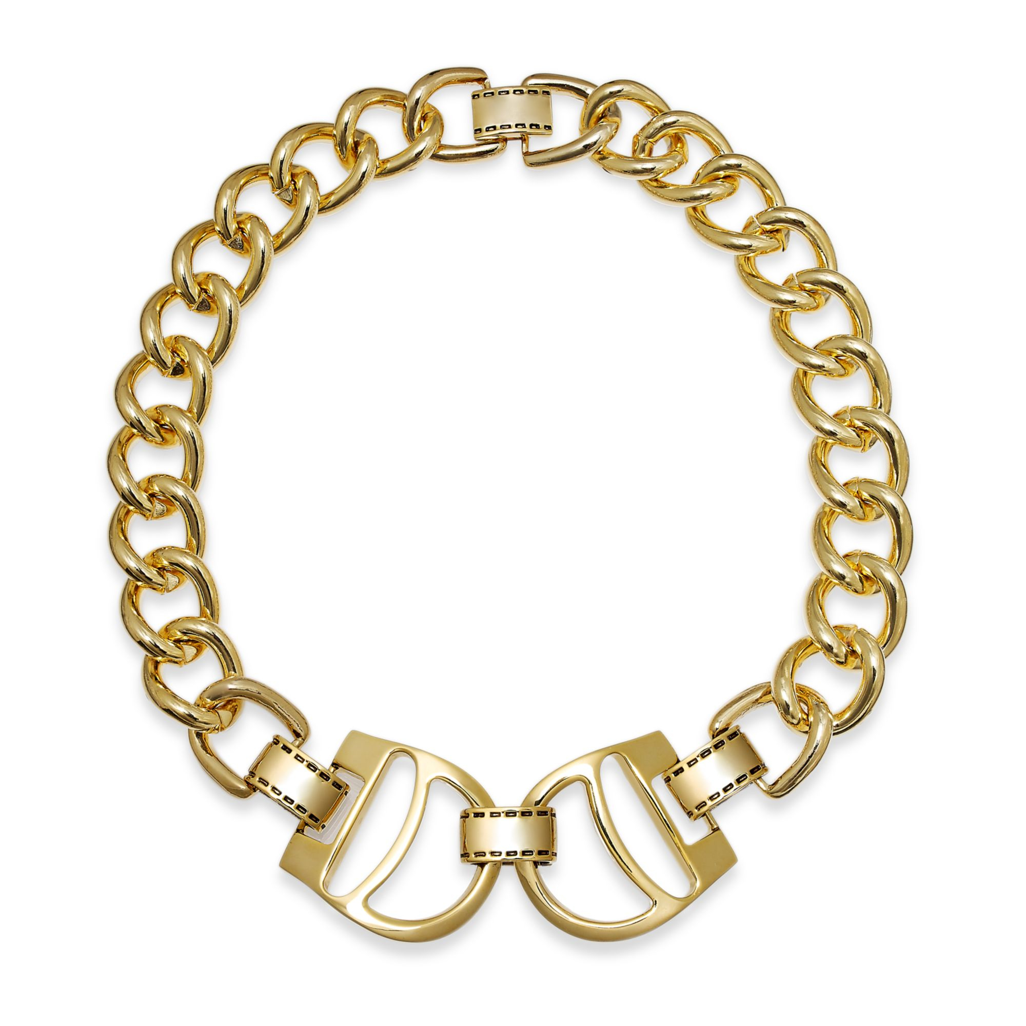 Lauren by Ralph Lauren 14k Goldplated Equestrian Stirrup Link Necklace