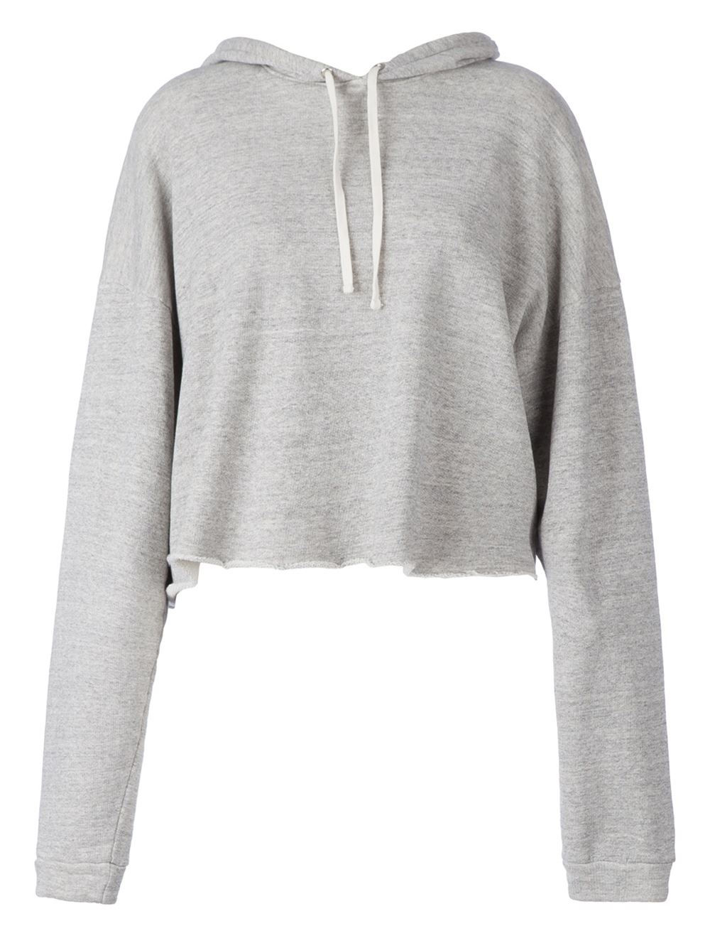 Faith connexion Cropped Hoodie in Gray (GREY) | Lyst