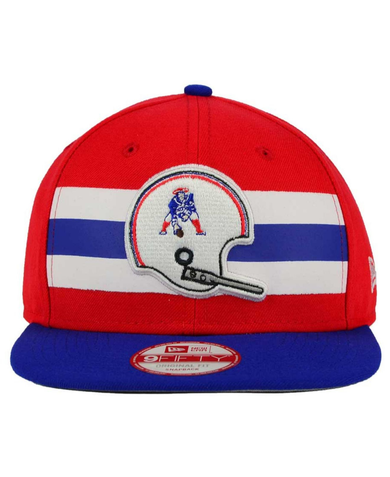 Vintage New England Pat the Patriot Red SnapBack Hat