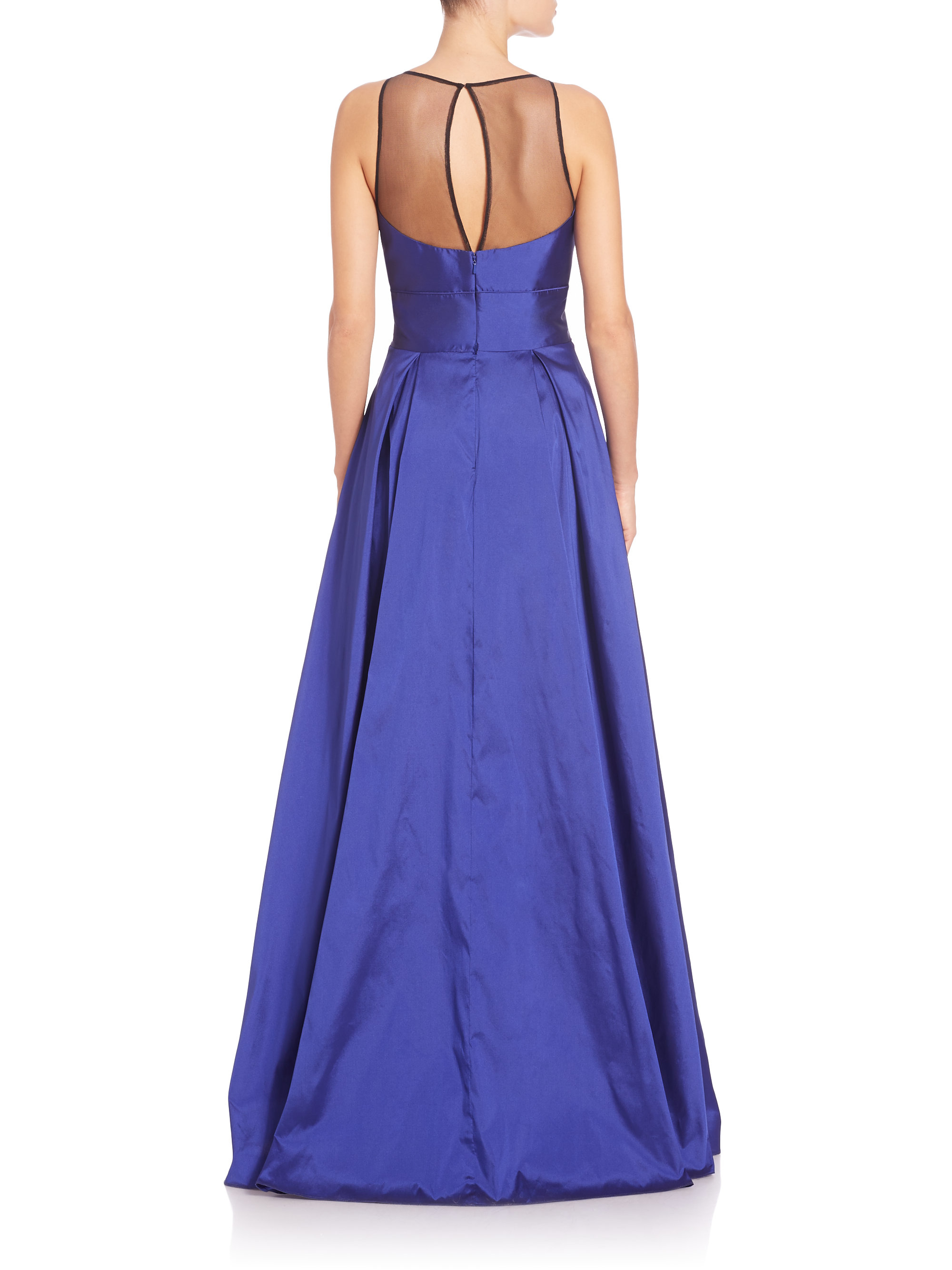 aidan mattox blue gown