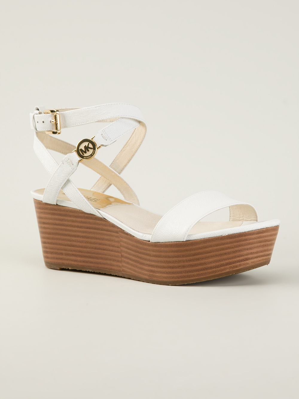 flat white platform sandals
