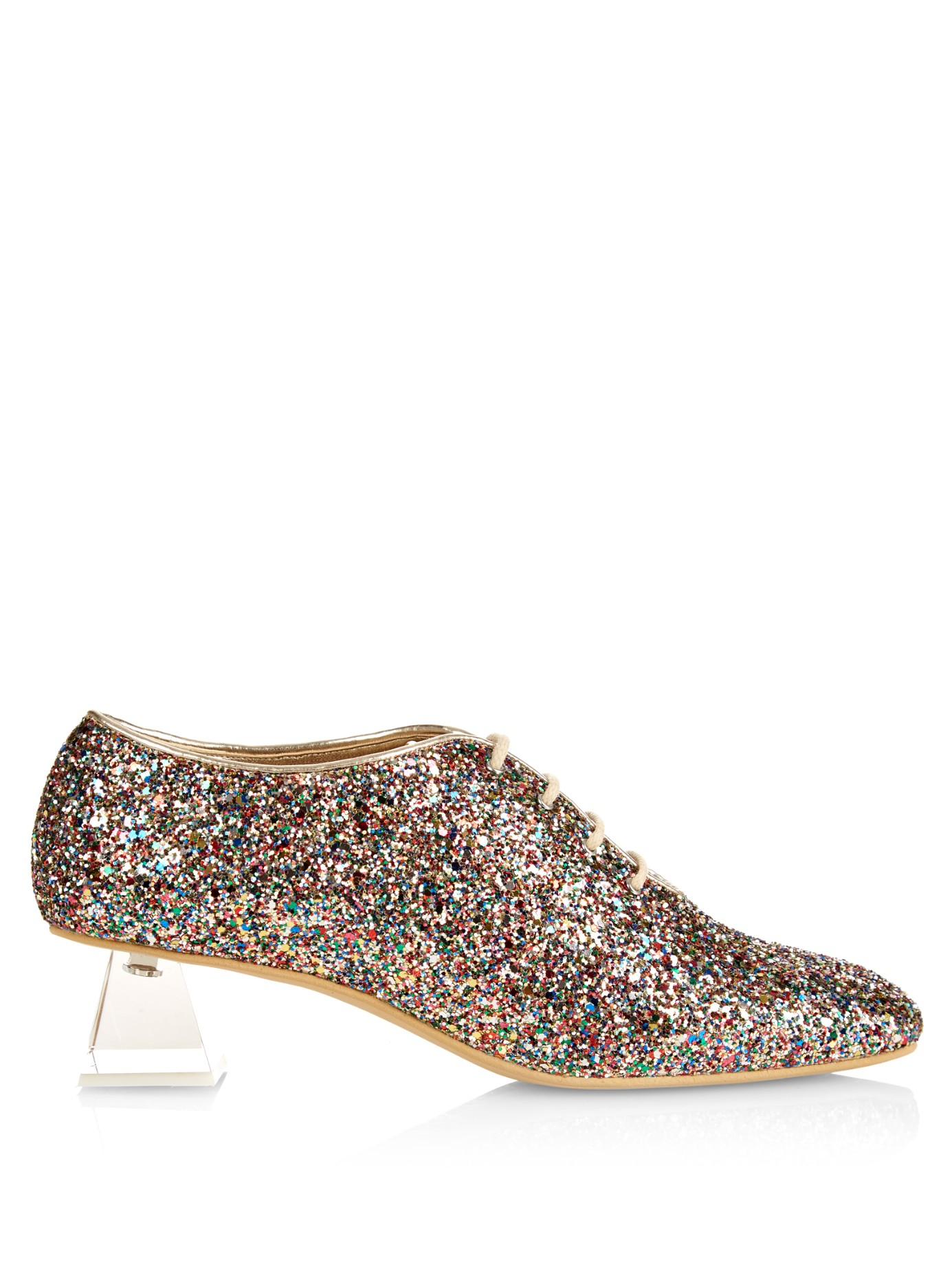 multi coloured sparkly shoes