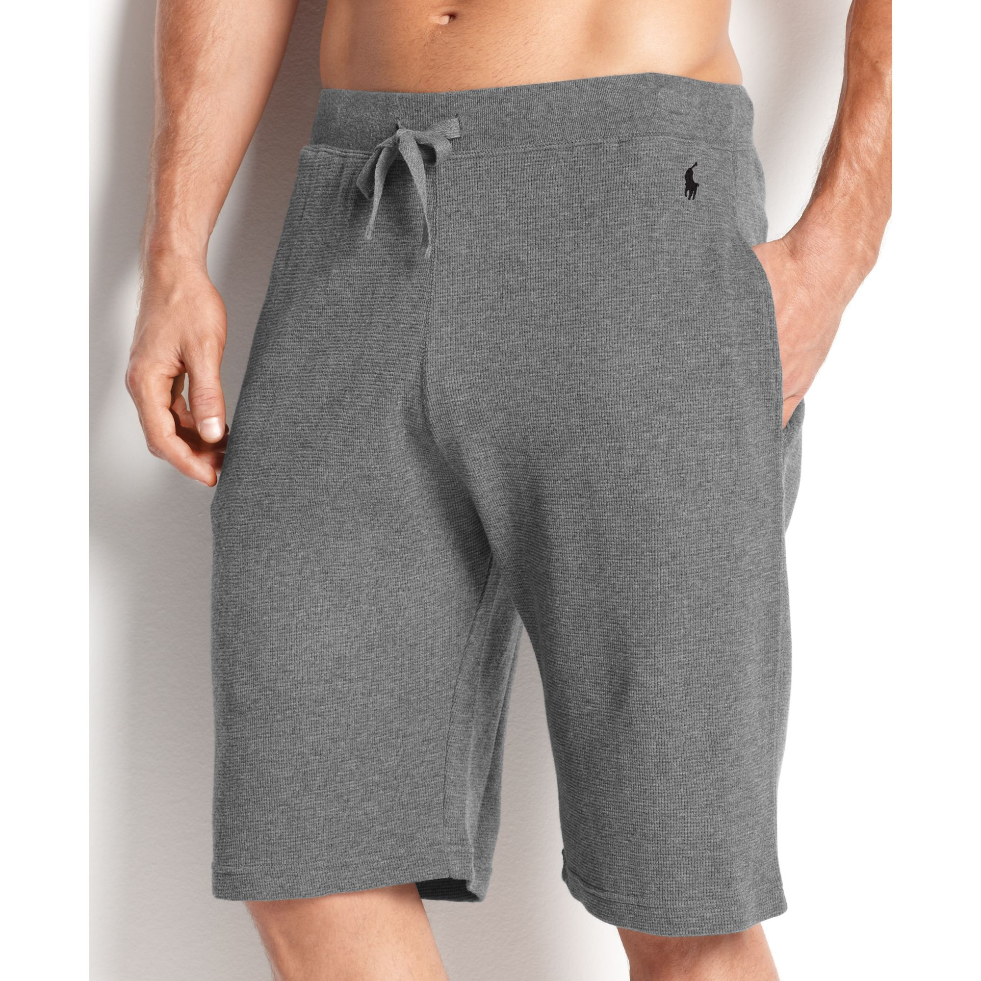 Lyst - Polo ralph lauren Men's Loungewear, Waffle-knit Thermal Sleep Shorts in Gray for Men
