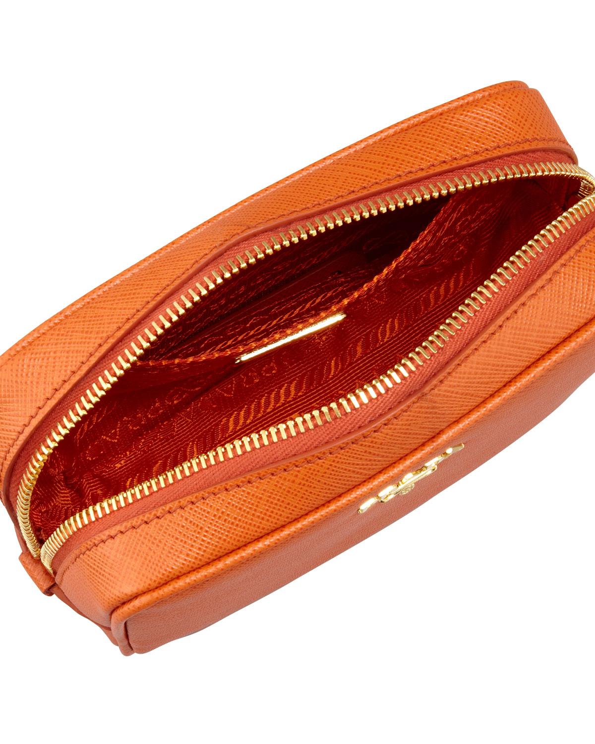 prada orange cross body bag