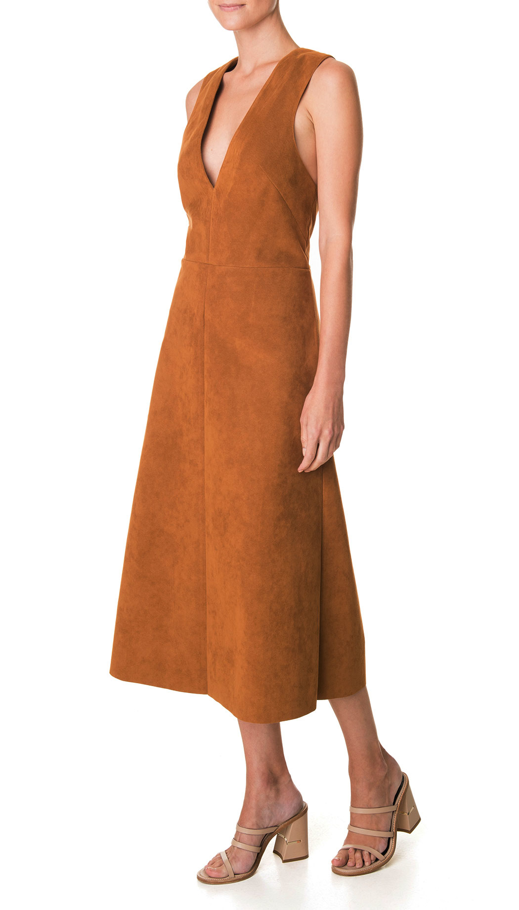 Tibi Castora Overall Dress in Brown Lyst