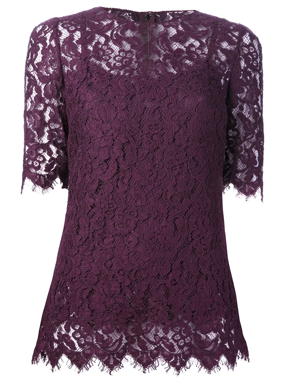 Dolce & Gabbana Lace Blouse in Pink & Purple (Purple) - Lyst