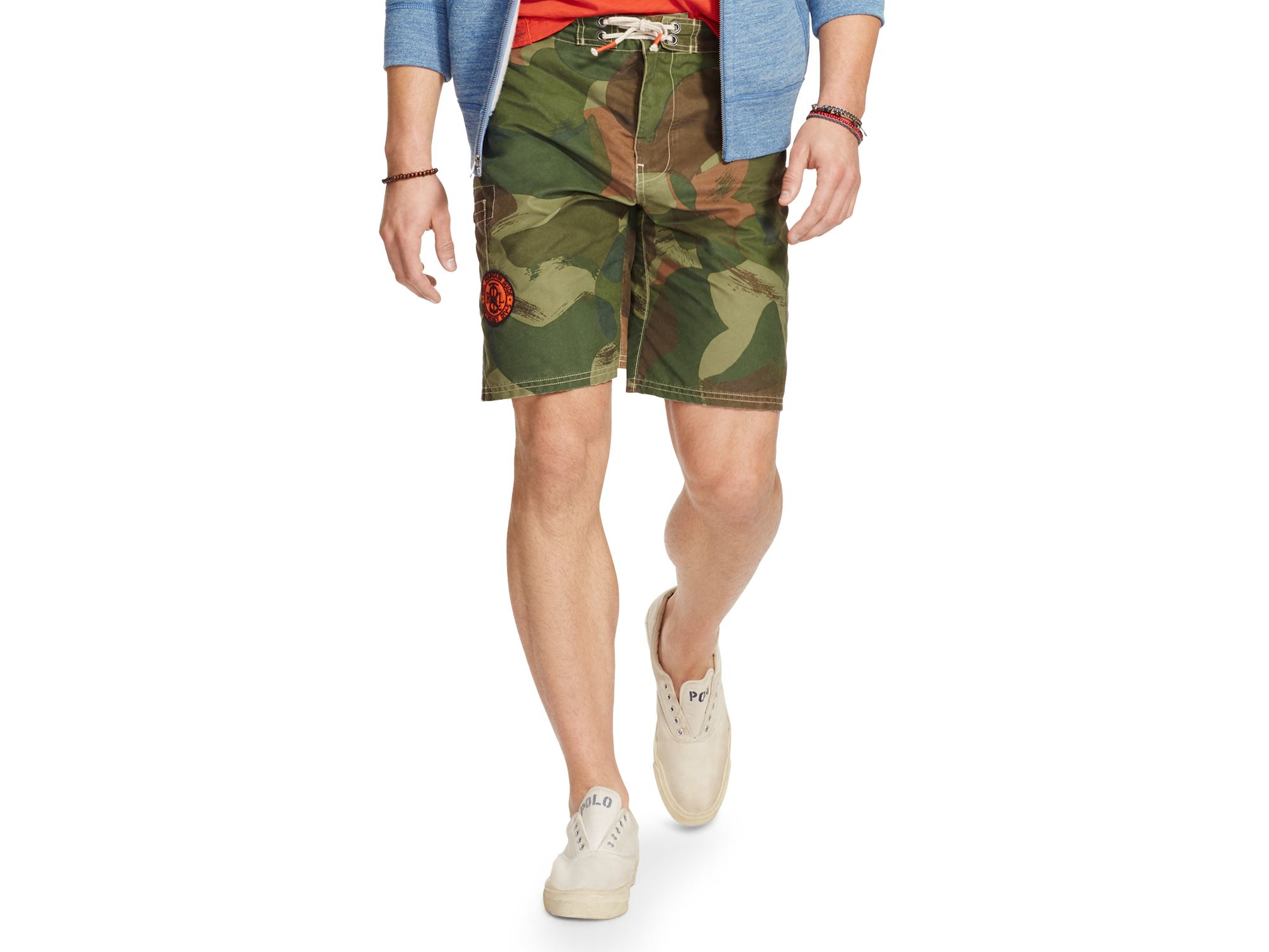 polo camo swim trunks