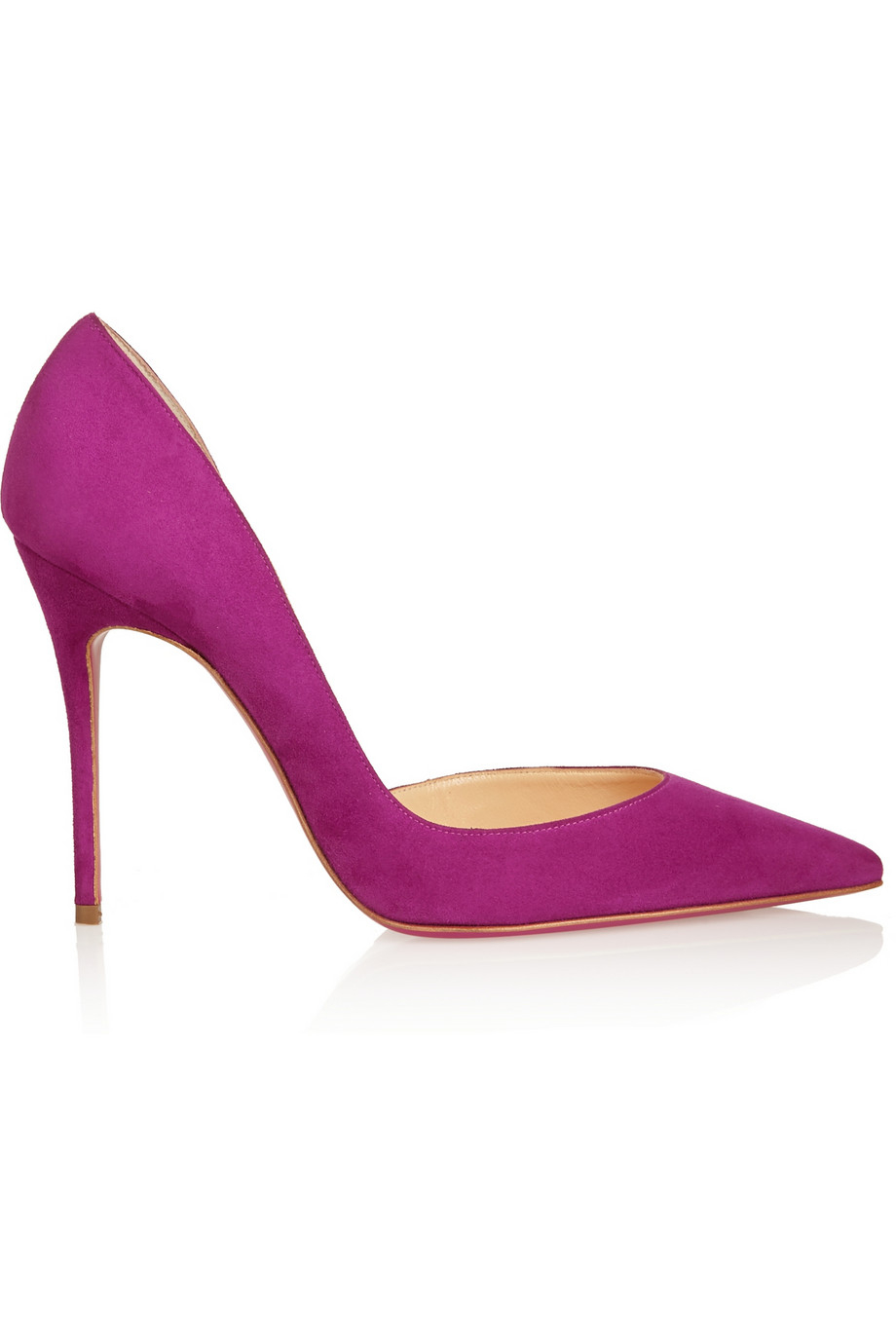 Lyst Christian Louboutin Iriza 100 Suede Pumps in Purple