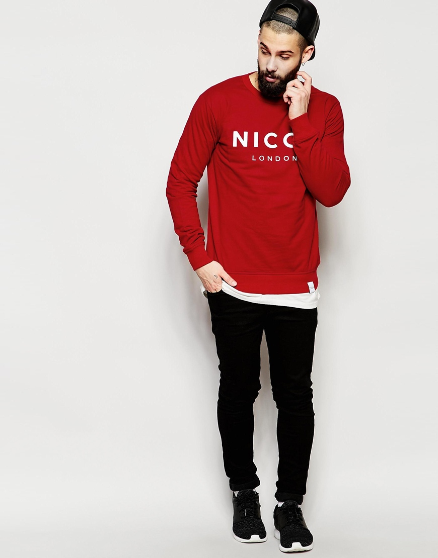 nicce hoodie red