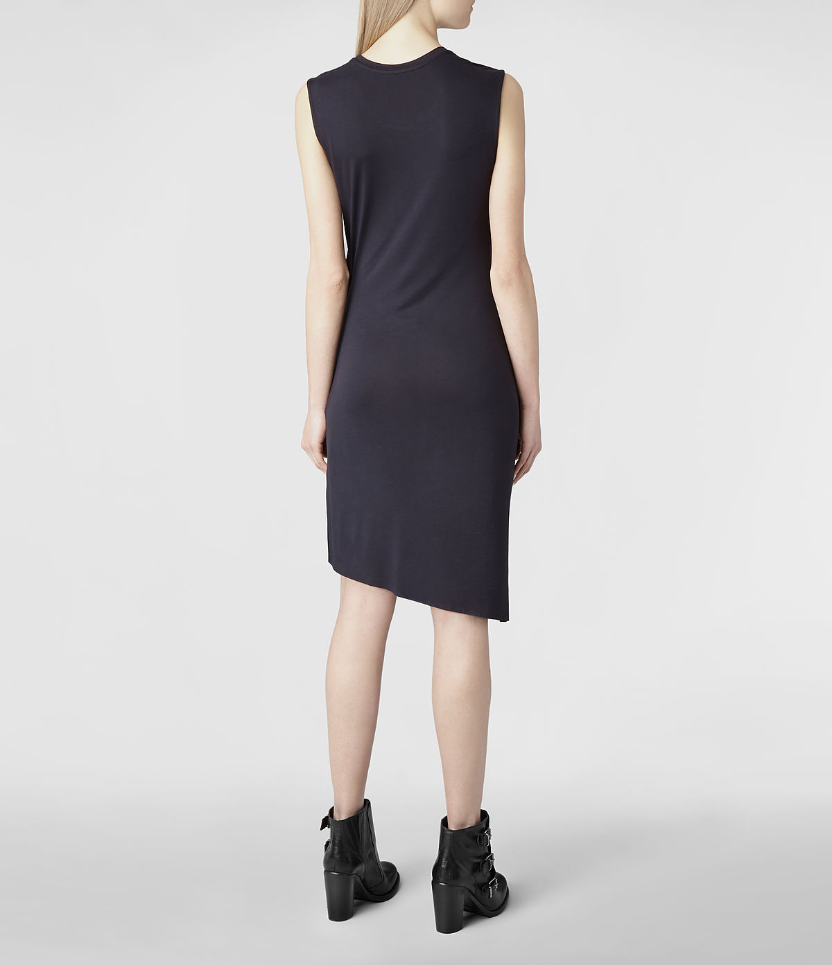 all saints blue dress