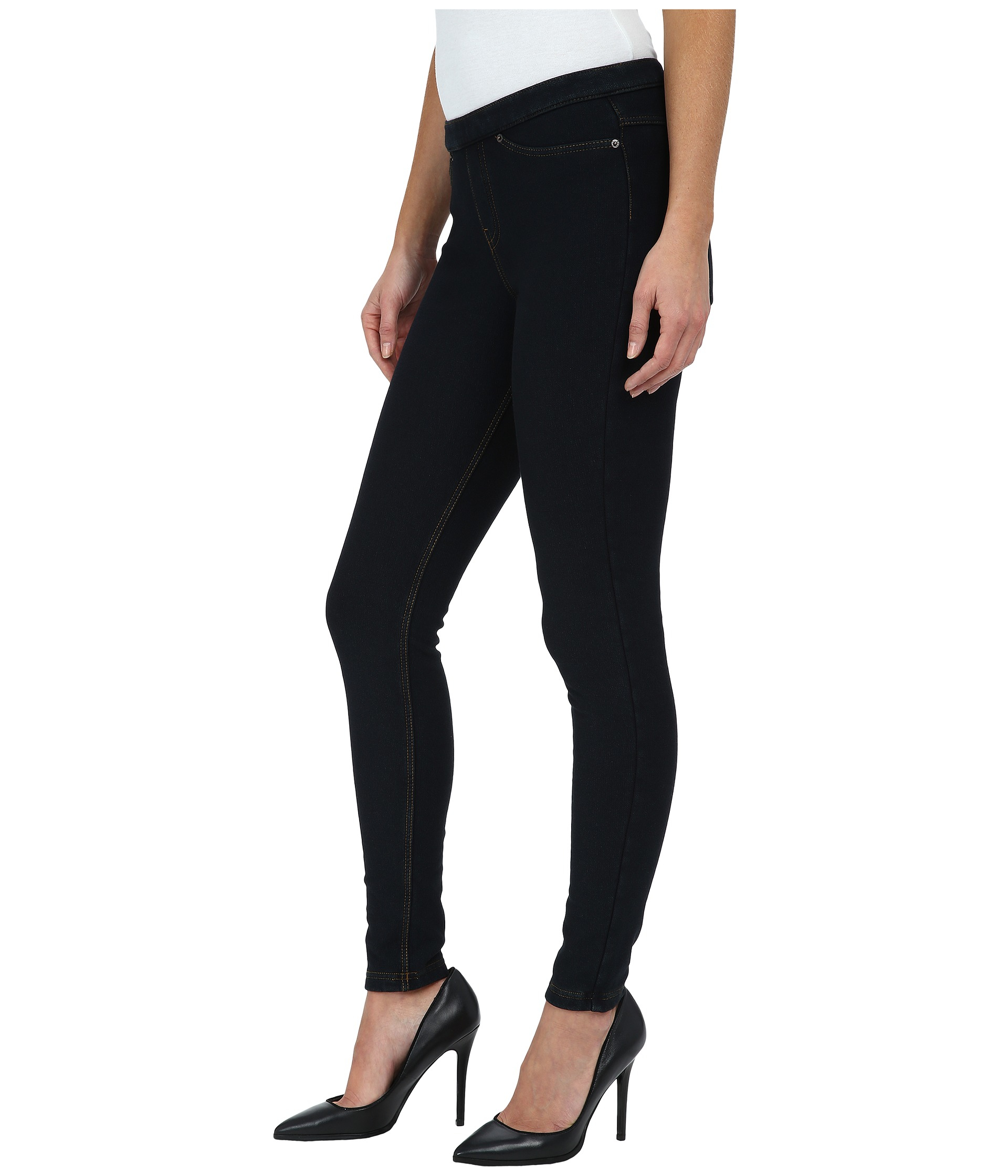 hue fleece lined denim leggings