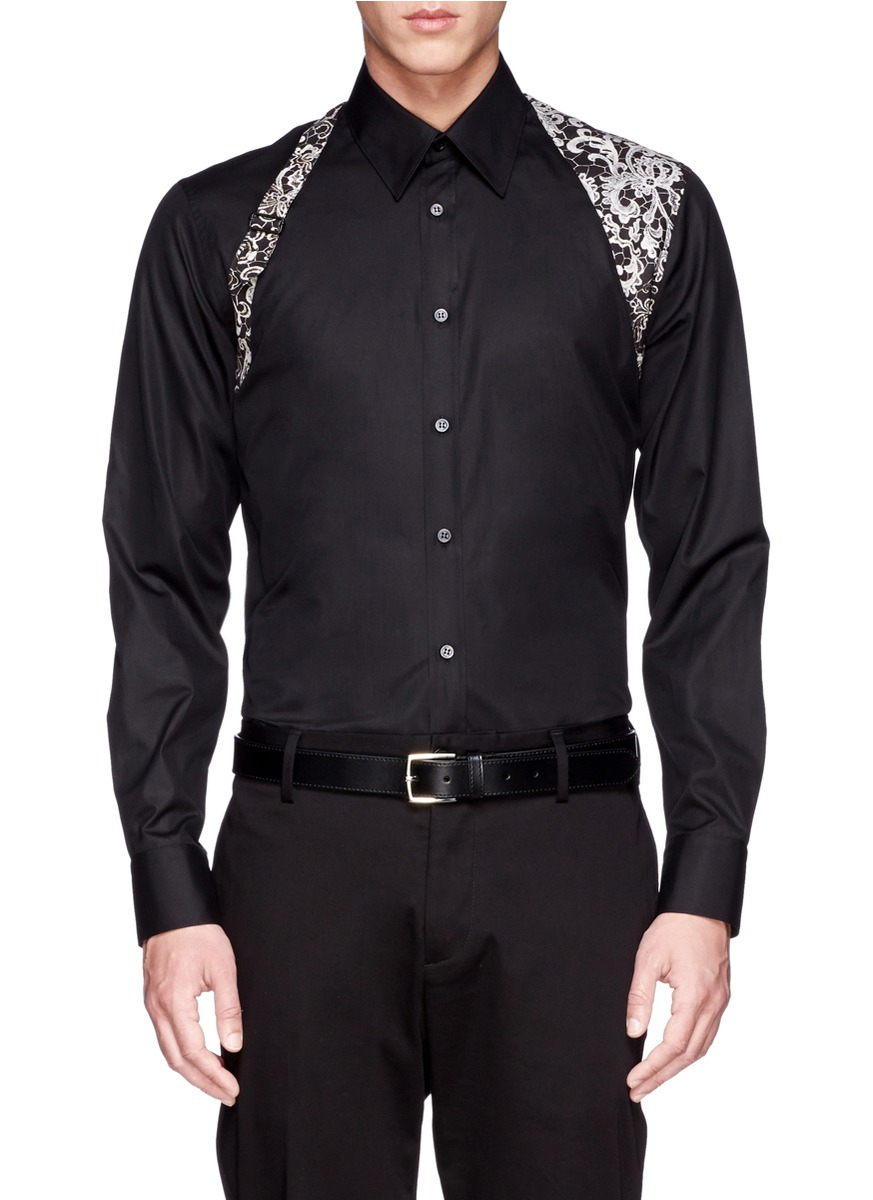 alexander mcqueen harness shirt