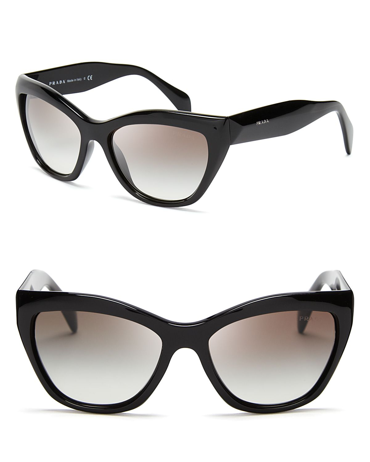 Prada Cat Eye Sunglasses 56mm In Black Lyst 
