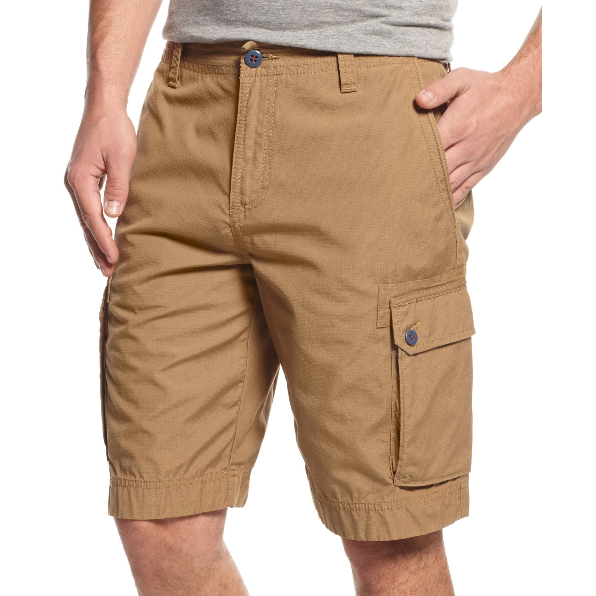 Tommy Hilfiger Ripstop Cargo Shorts in Brown for Men - Lyst