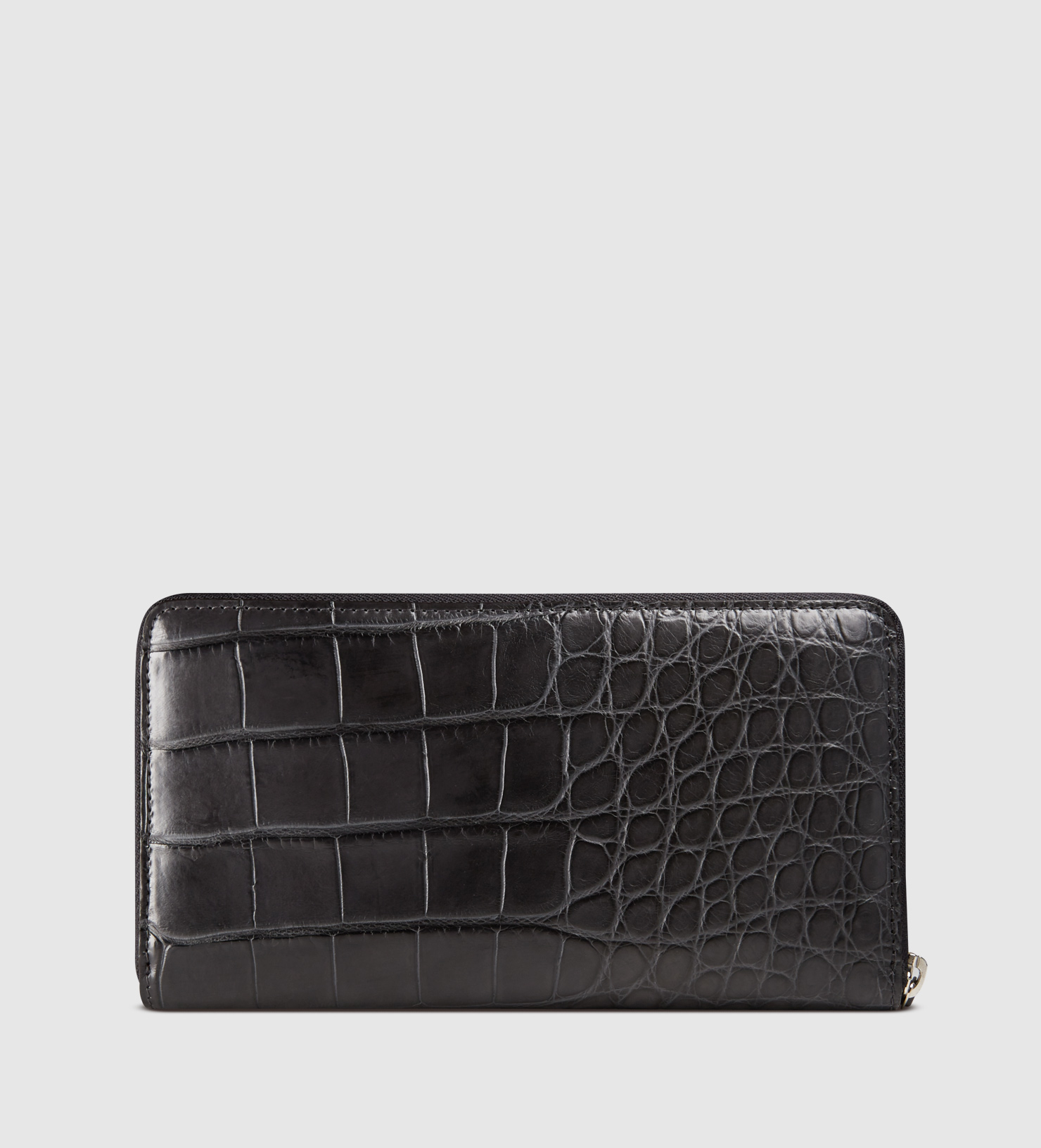Gucci Crocodile Travel Document Wallet in Black for Men - Lyst