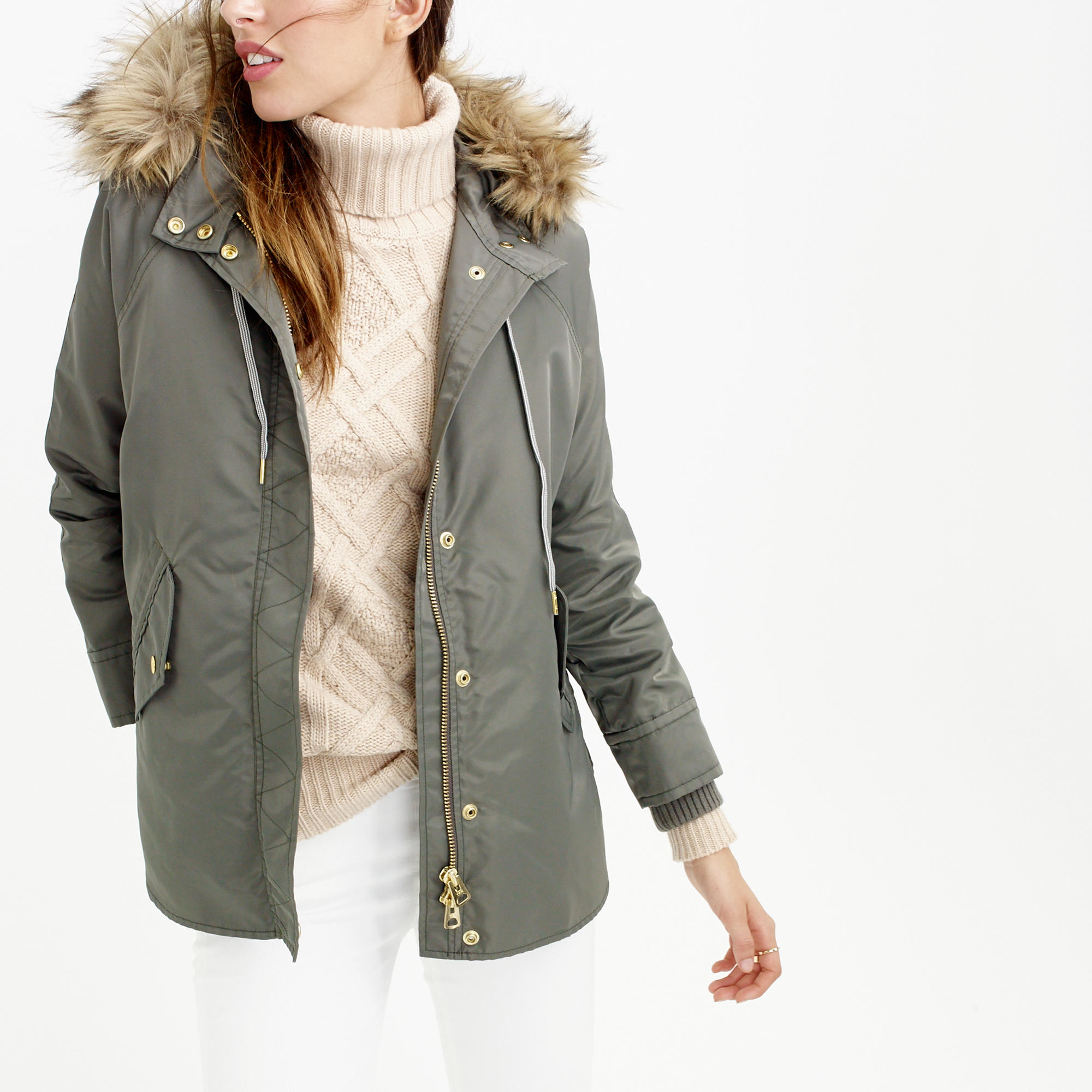 j crew womens parka