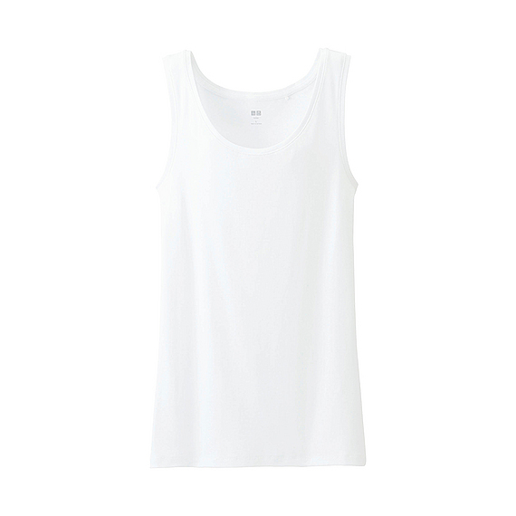 Uniqlo Women Supima Cotton Tank Top in White Lyst