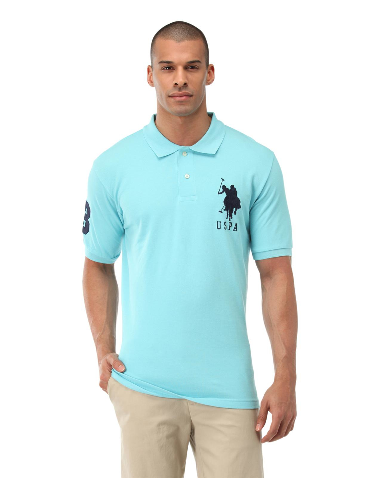Lyst - U.S. Polo Assn. Big Logo Polo Shirt in Blue for Men