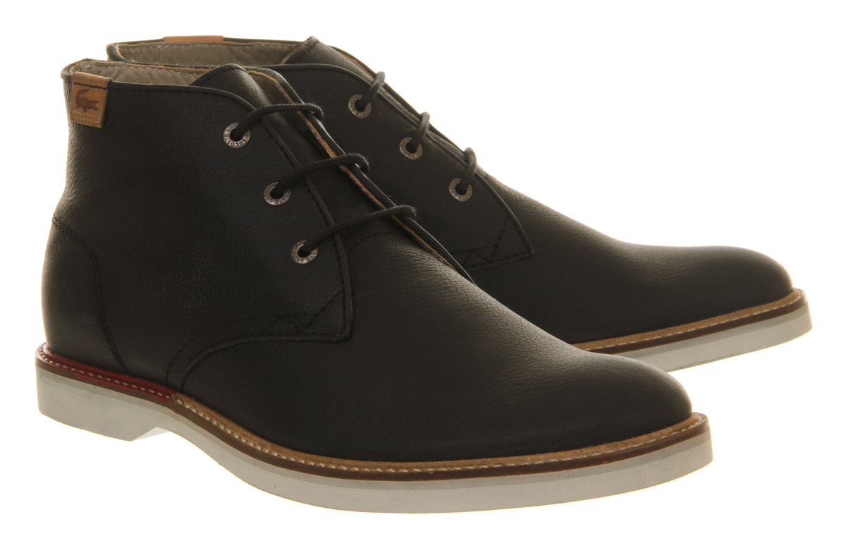 Lacoste Leather Sherbrooke Boot in Black for Men - Lyst