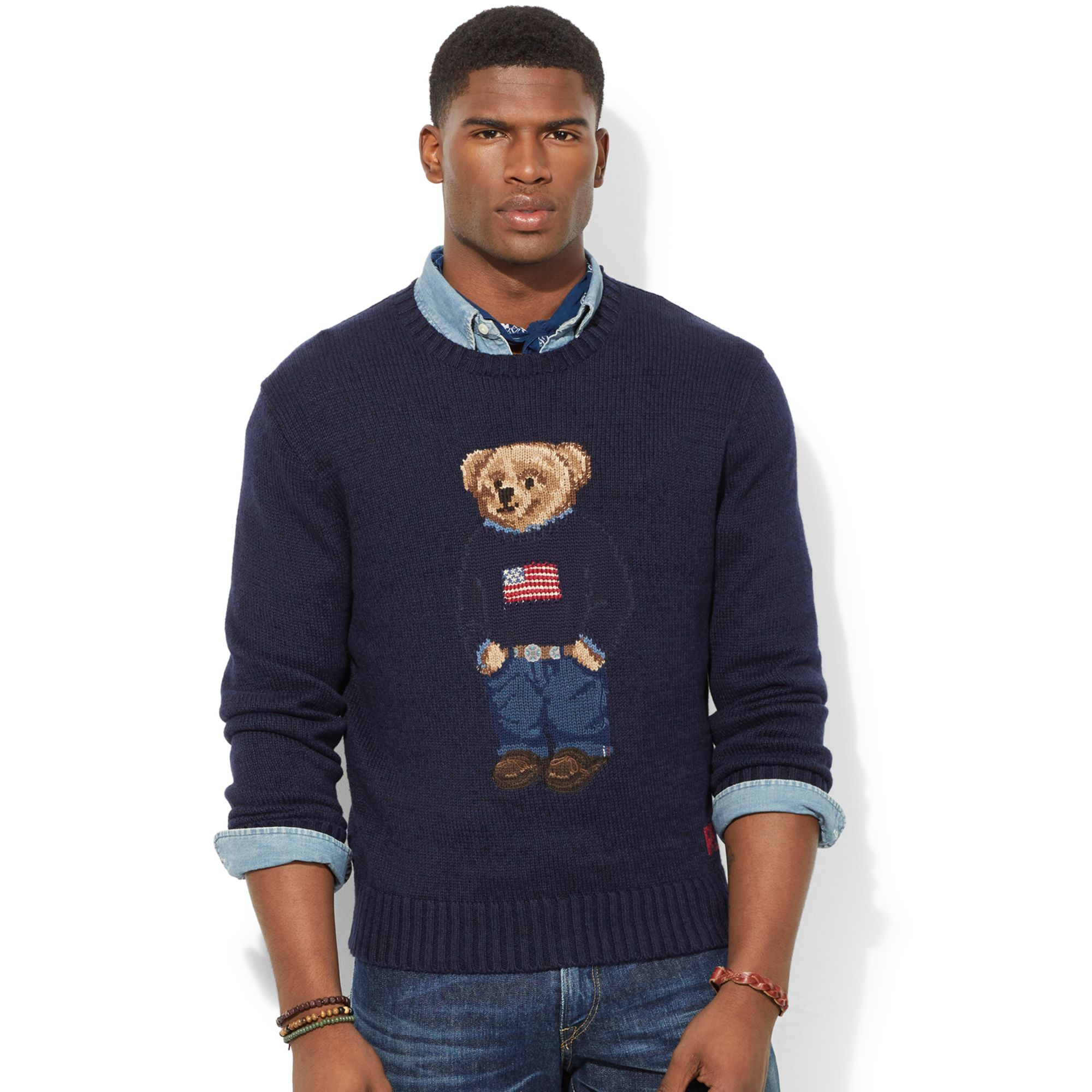 tommy hilfiger teddy bear sweater
