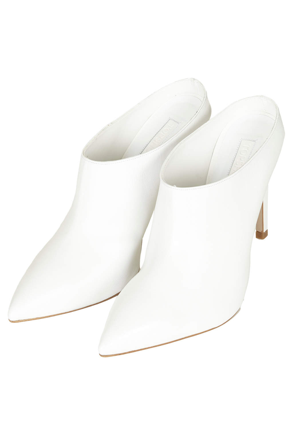 white mule shoe
