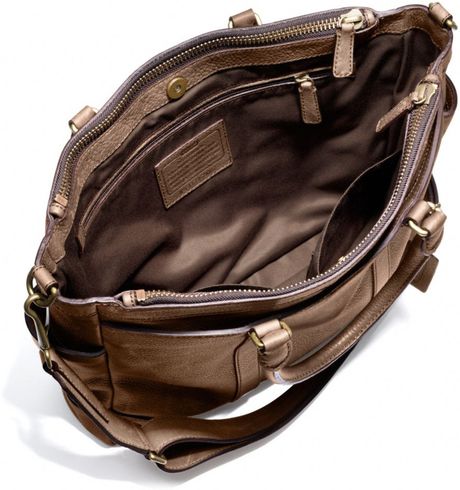 Coach Bleecker Metropolitan Bag in Pebbled Leather in Brown for Men ...