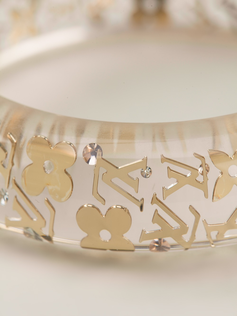 Louis Vuitton Gold Logo Bracelet in Metallic - Lyst